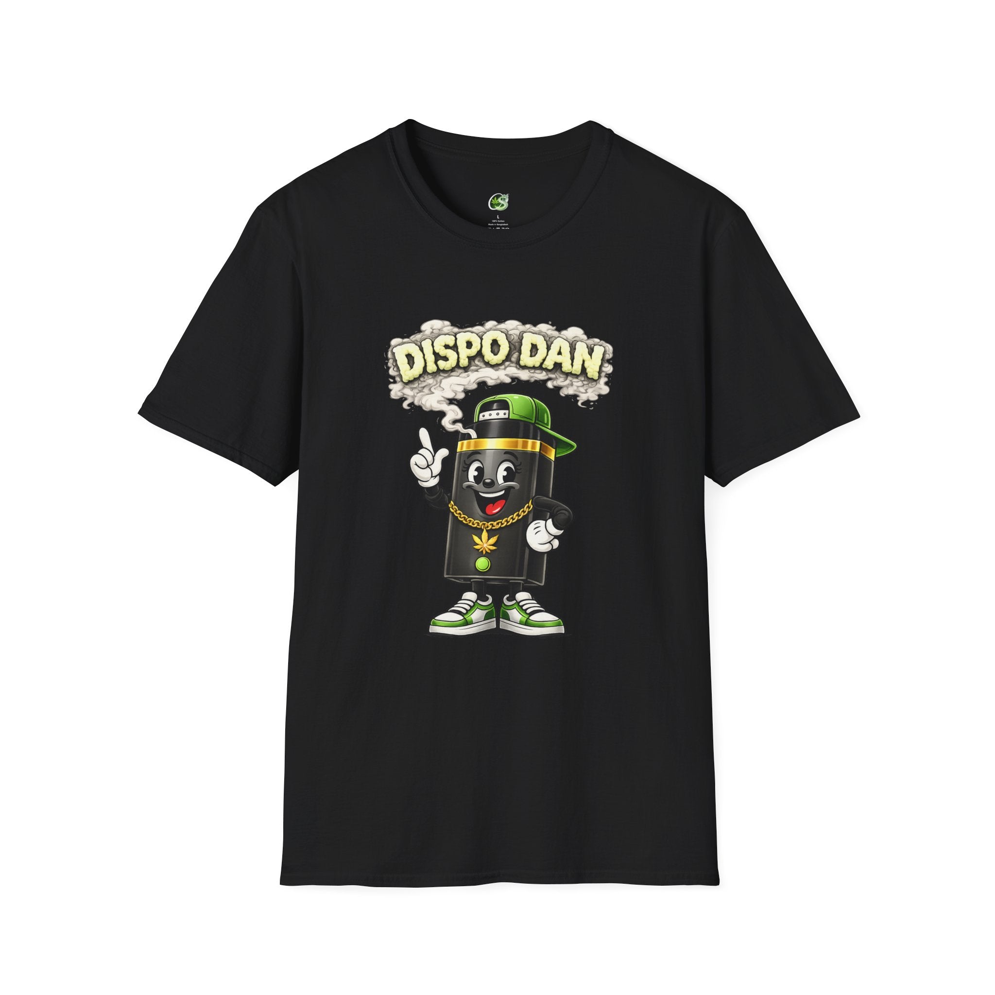 Dispensary Cartoon T-Shirt – "Dispo Dan" Smokable Can Graphic