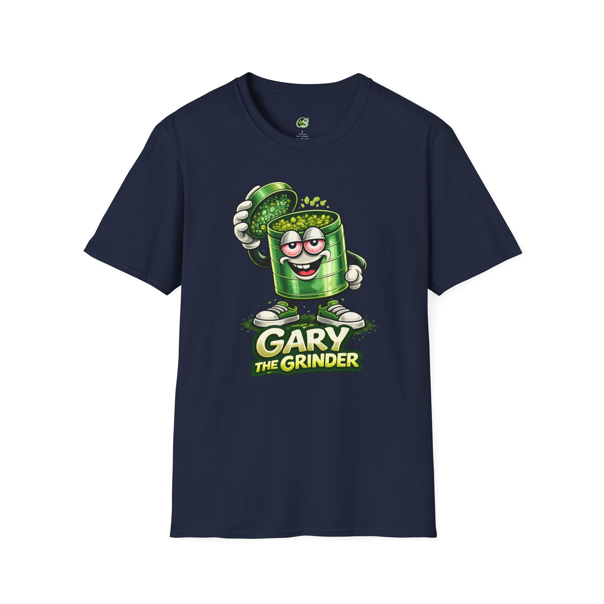 Gary the Grinder T-Shirt – Funny Cartoon Herb Grinder Tee