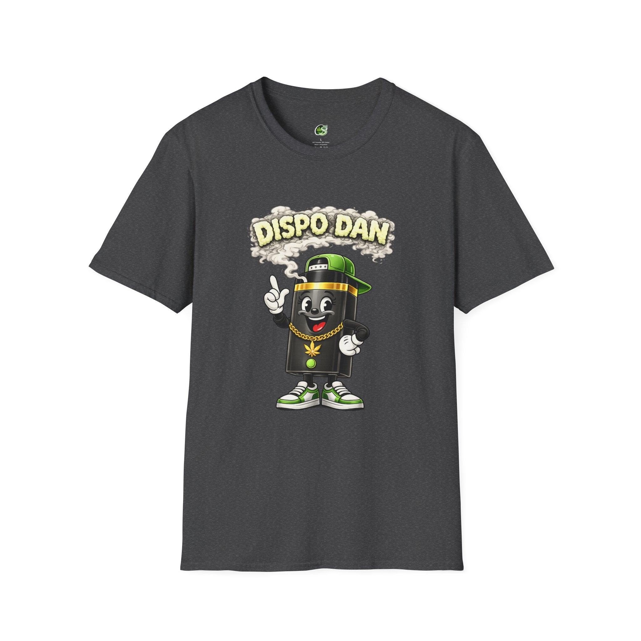 Dispensary Cartoon T-Shirt – "Dispo Dan" Smokable Can Graphic