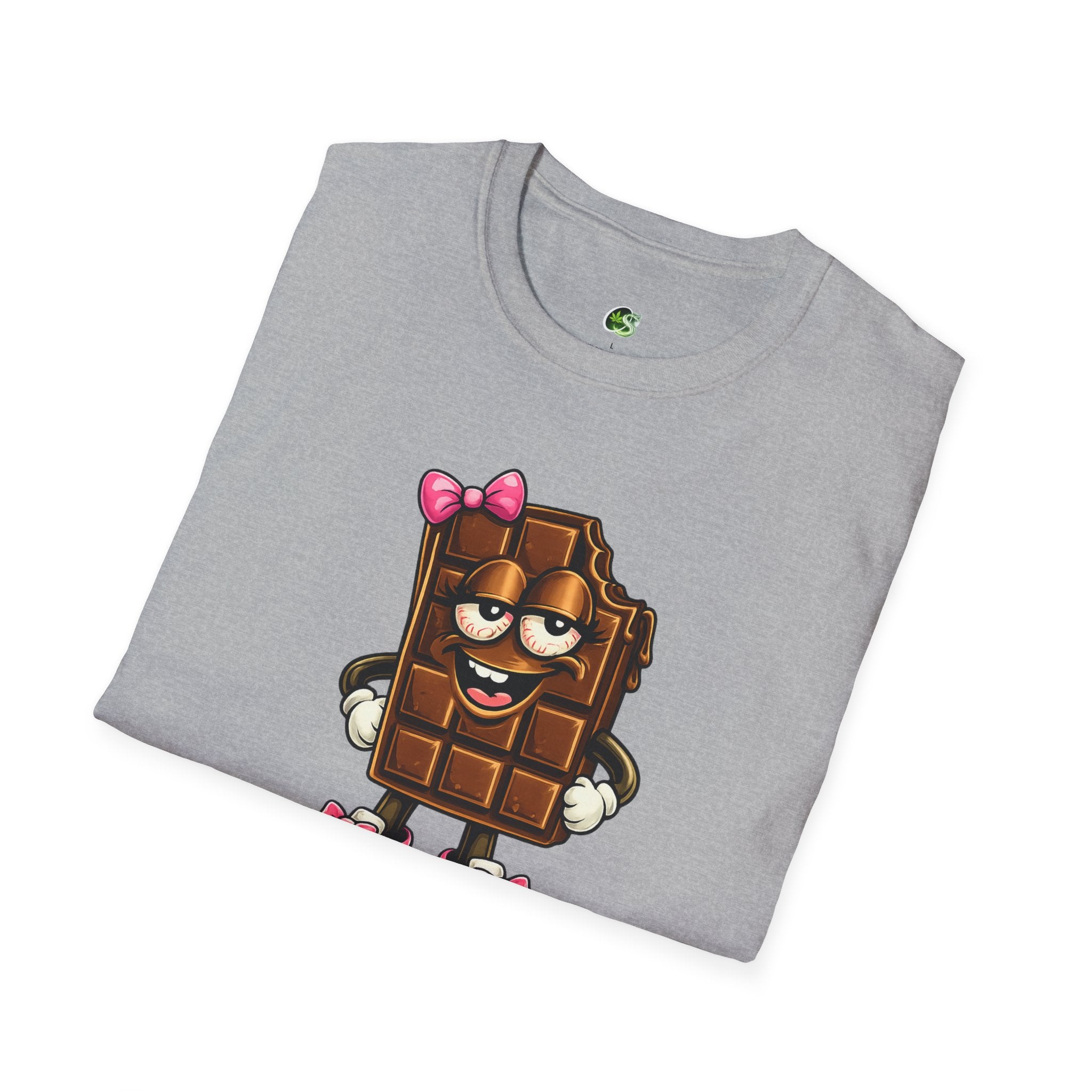 Esther the Edible Chocolate Bar T-Shirt — Cute Cartoon Candy Graphic Tee