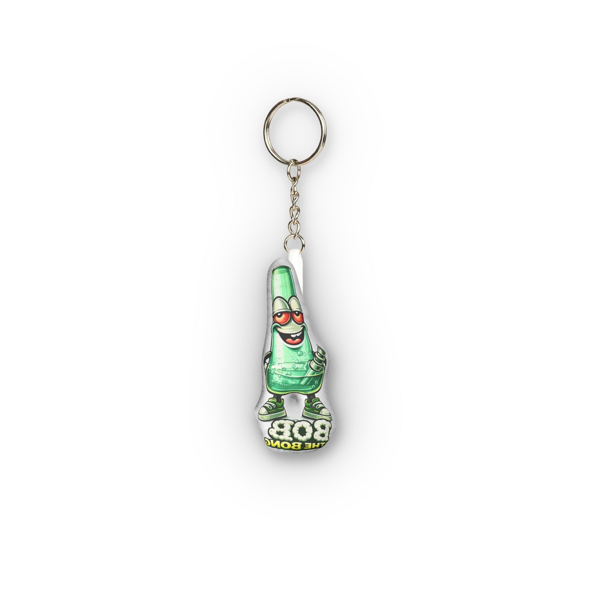 Custom Mini Plush Keychain — Personalized Shape Soft Keyring (Bob Design)