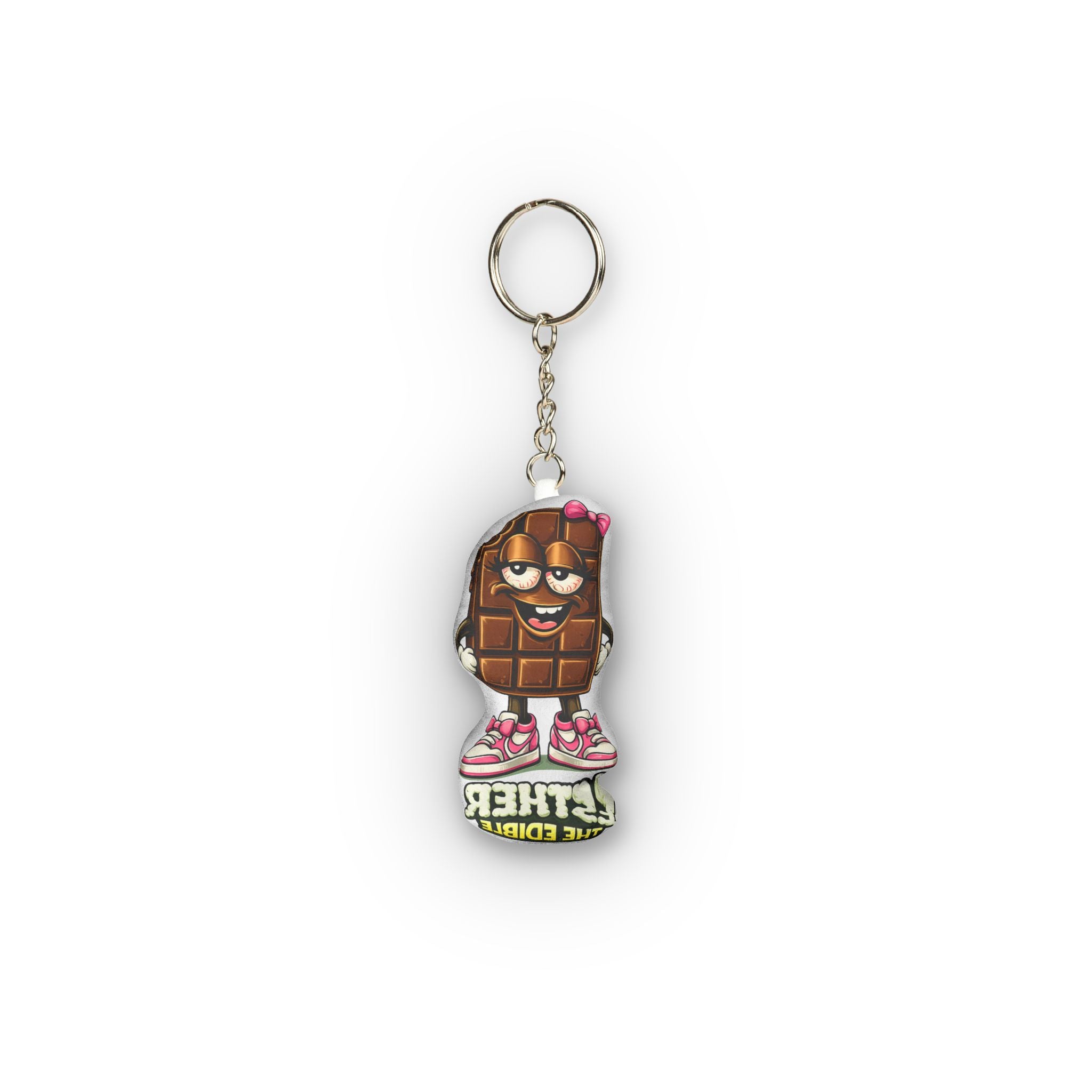 Chocolate Character Mini Plush Keychain – Custom Shape Cute Snack Accessory
