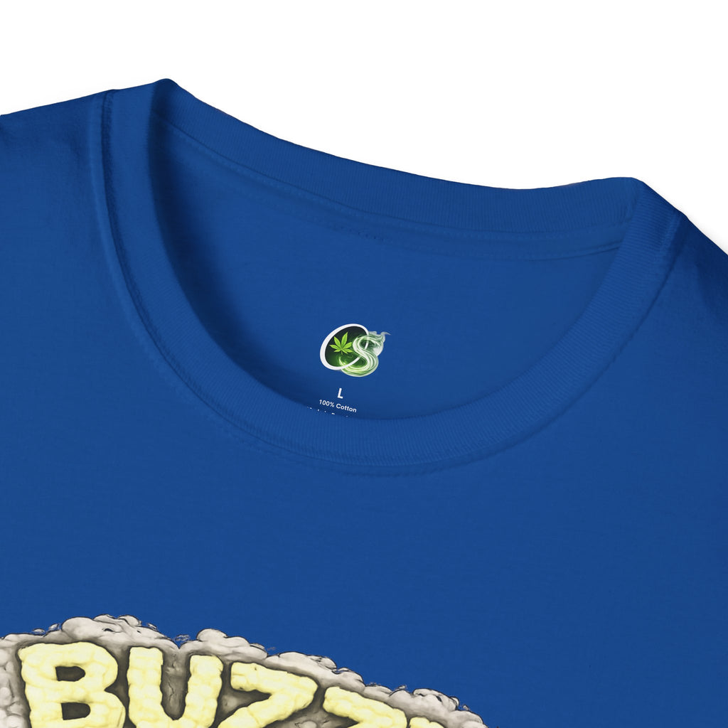 Buzzy the Blunt Graphic T-Shirt — Retro Cartoon Cannabis Tee