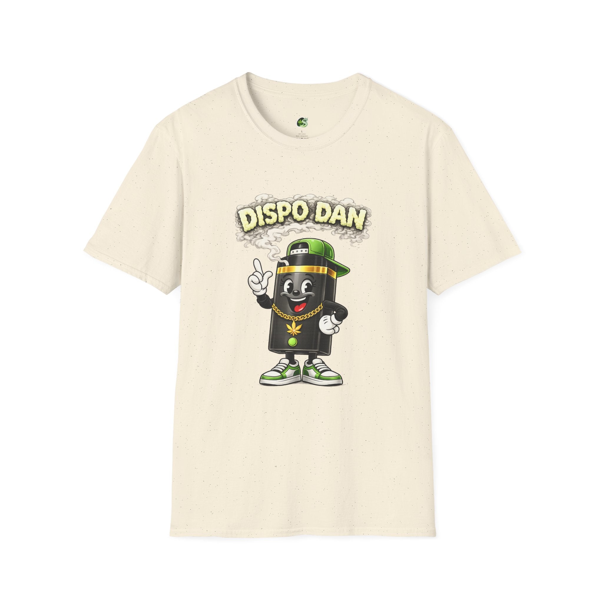Dispensary Cartoon T-Shirt – "Dispo Dan" Smokable Can Graphic
