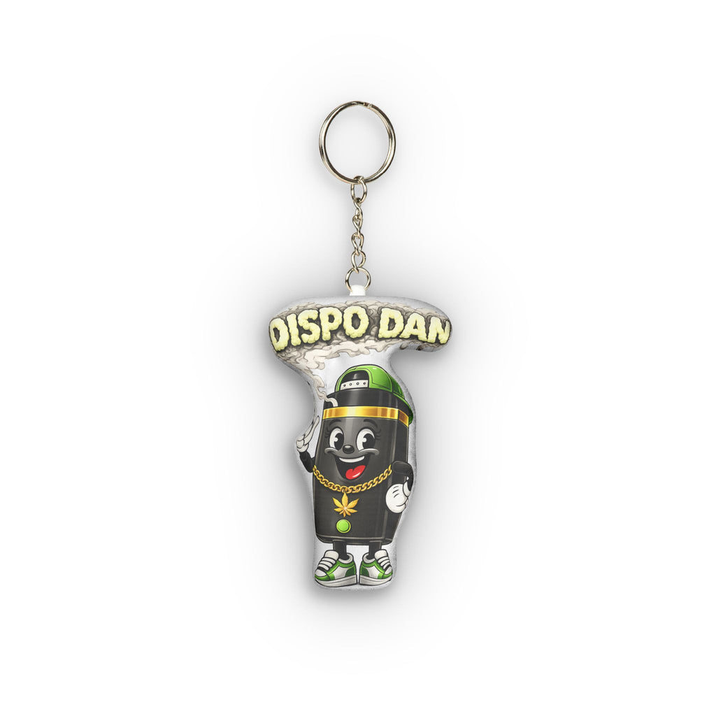 Custom Shape Mini Plush Keychain — Dispo Dan Character Plush Keychain