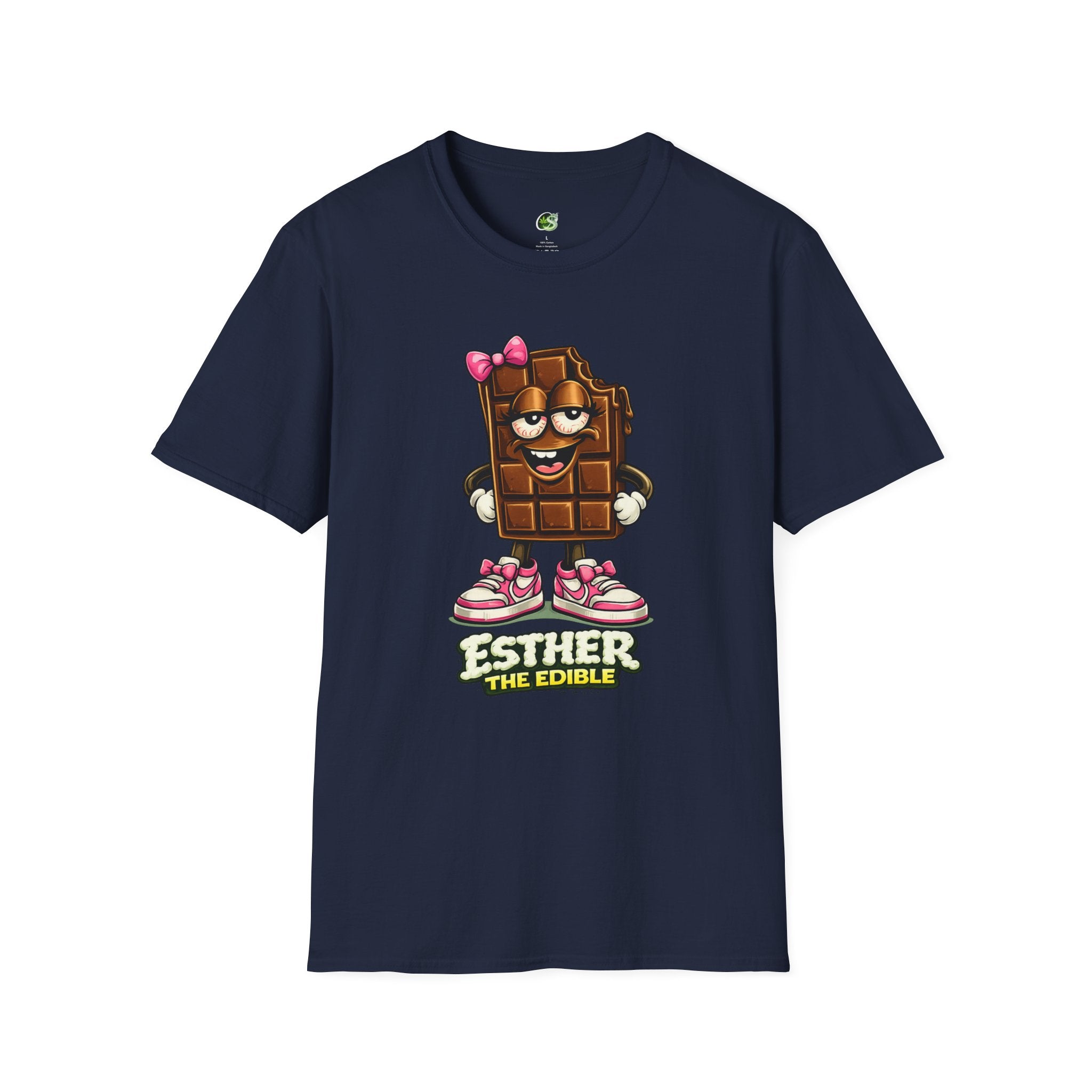 Esther the Edible Chocolate Bar T-Shirt — Cute Cartoon Candy Graphic Tee
