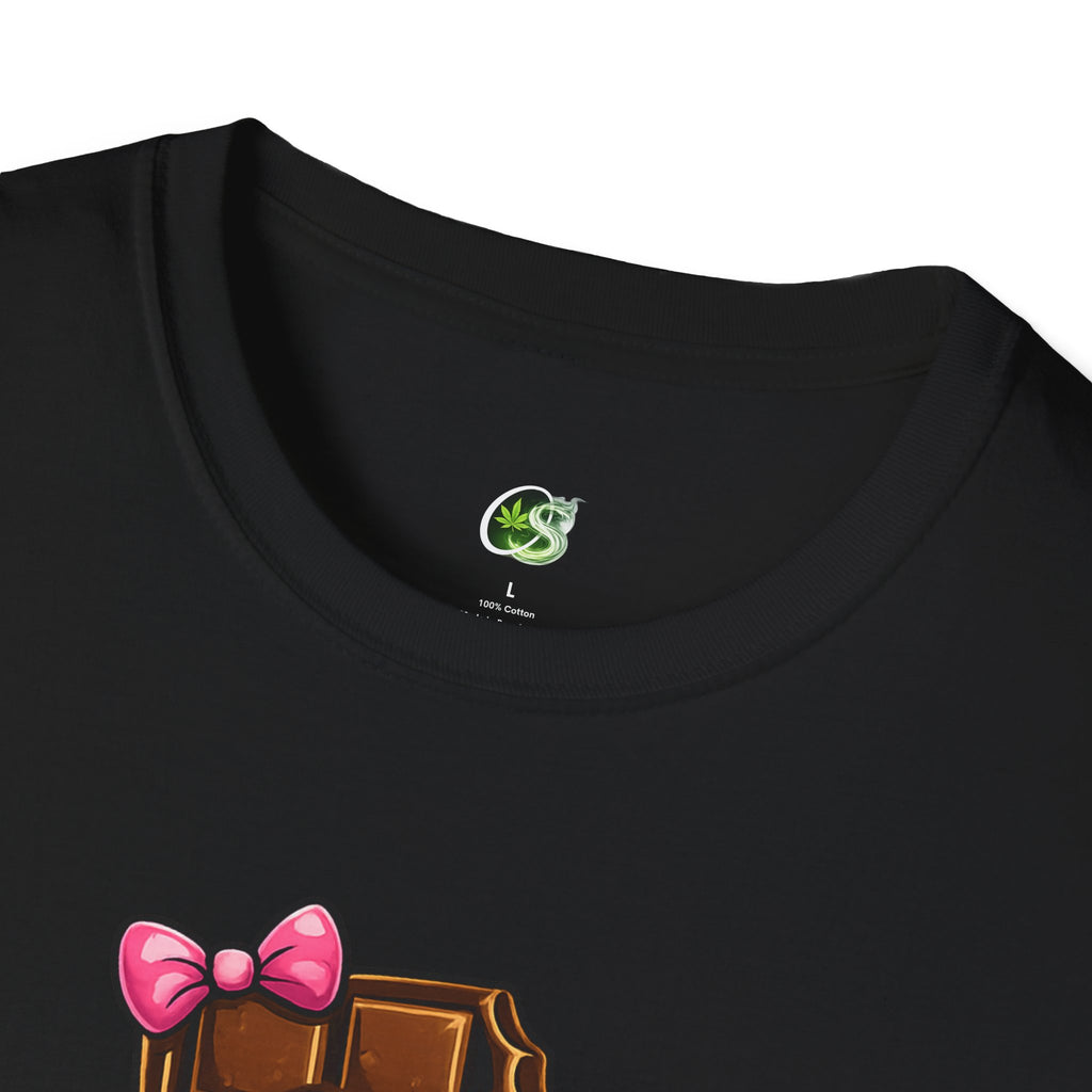Esther the Edible Chocolate Bar T-Shirt — Cute Cartoon Candy Graphic Tee