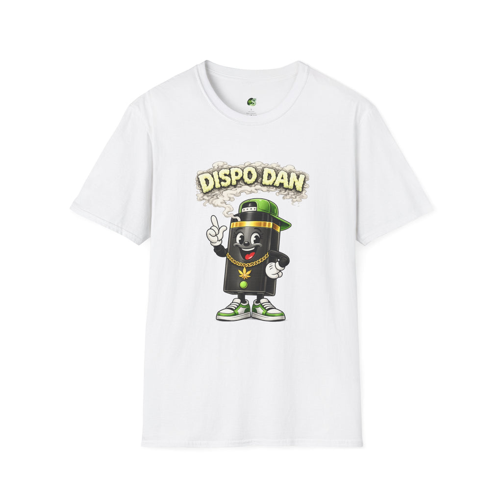Dispensary Cartoon T-Shirt – "Dispo Dan" Smokable Can Graphic
