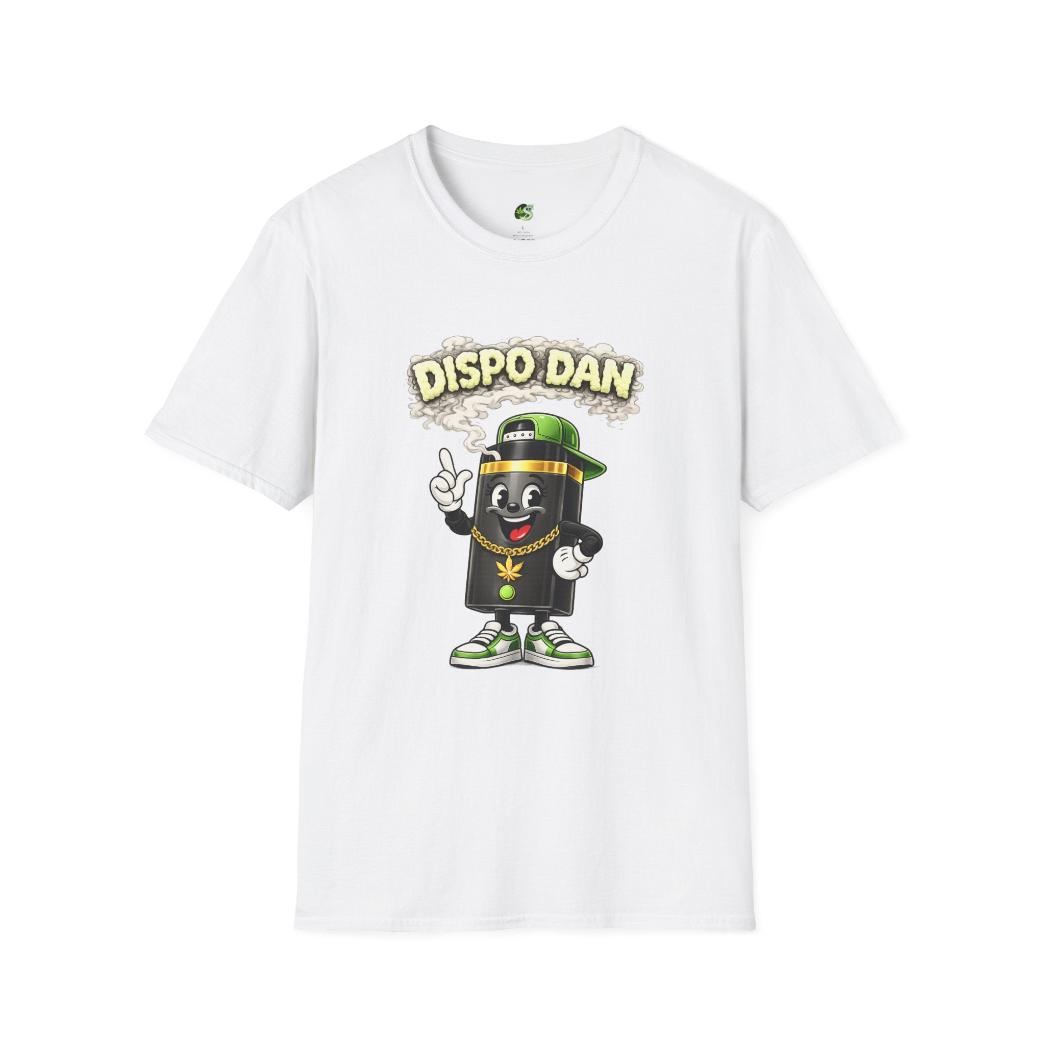 Dispensary Cartoon T-Shirt – "Dispo Dan" Smokable Can Graphic