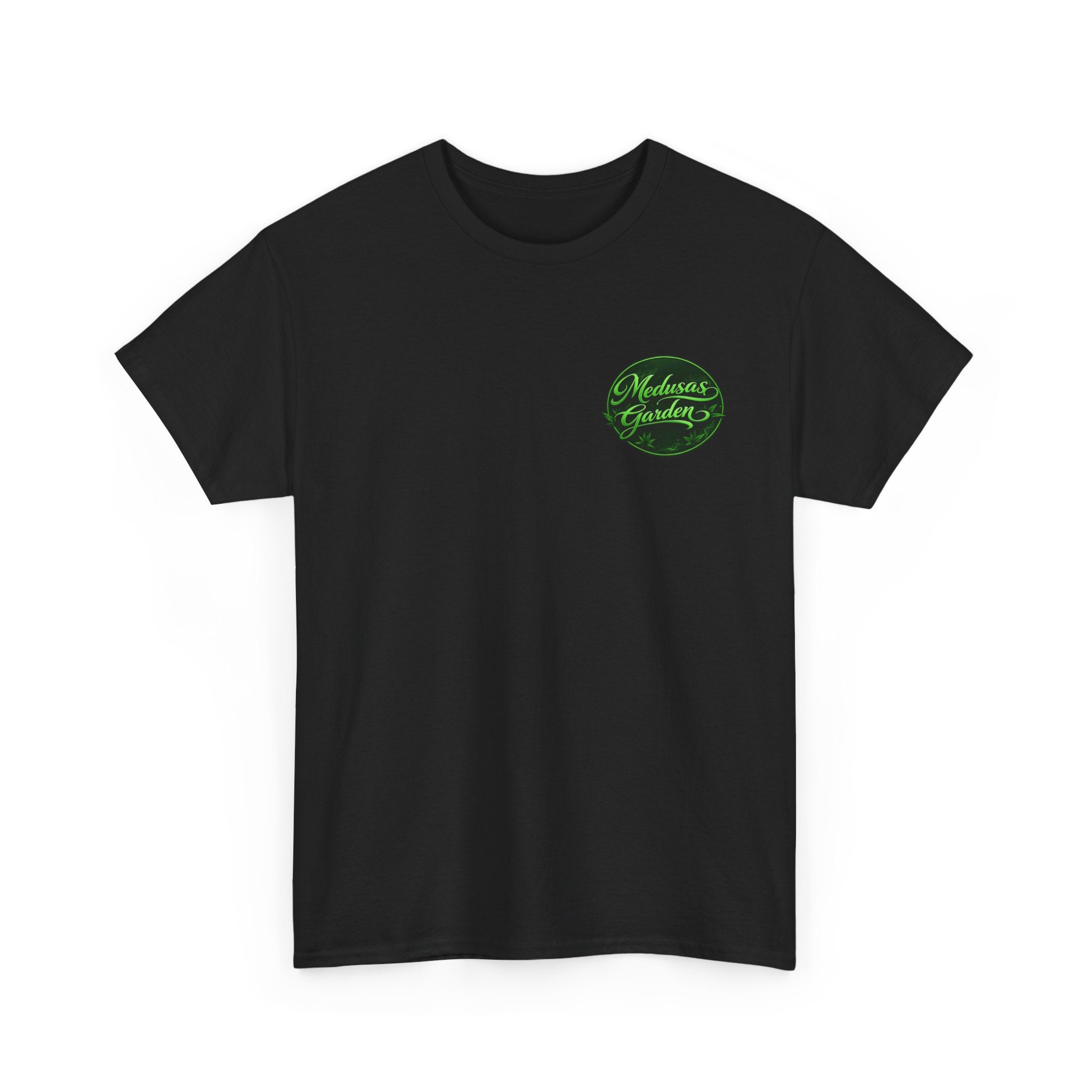 Medusa's Garden Graphic Tee — Mythical Snake-Hair Goddess Backprint