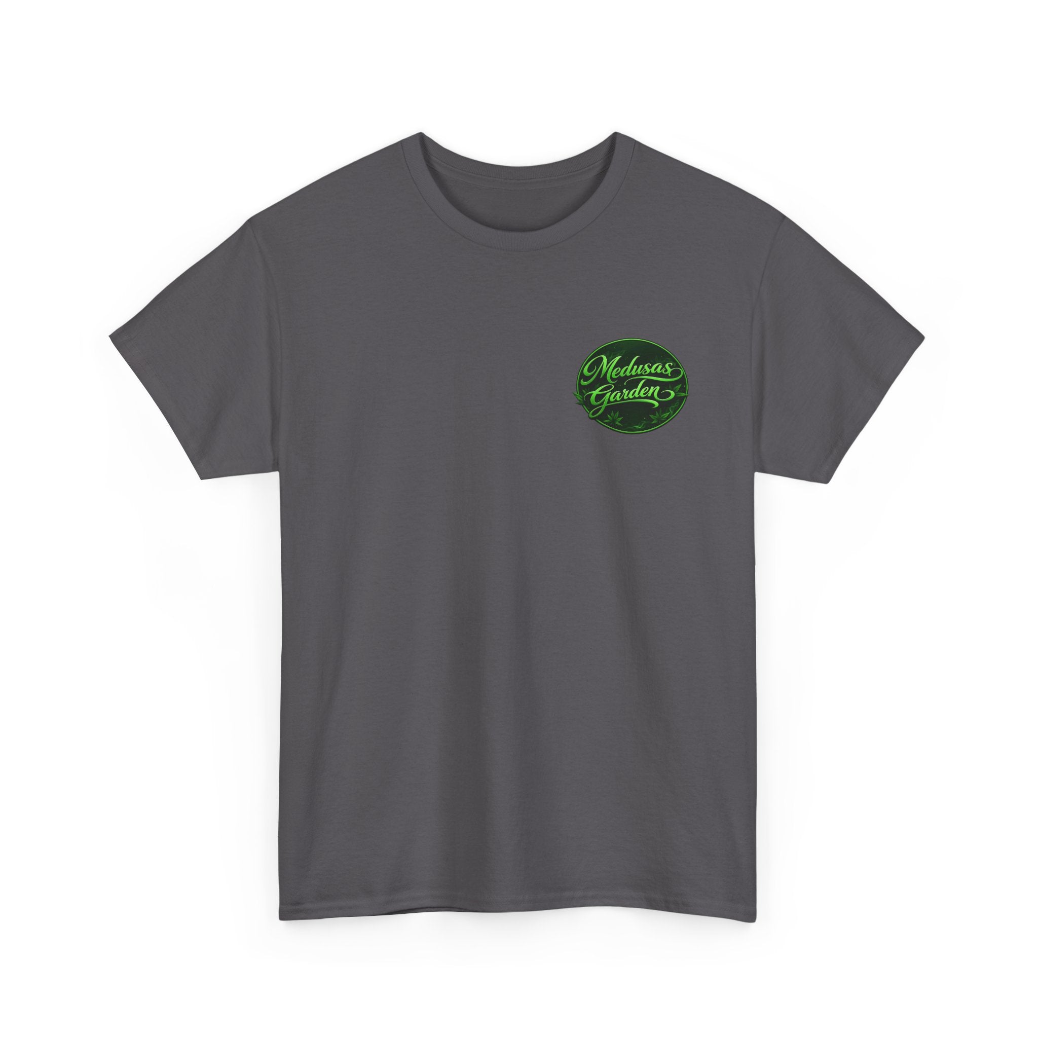 Medusa's Garden Graphic Tee — Mythical Snake-Hair Goddess Backprint