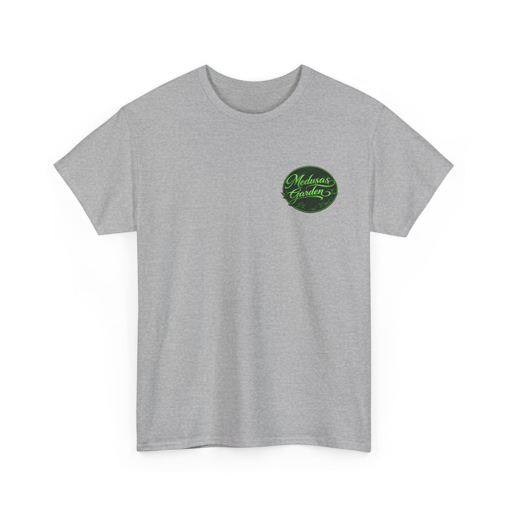 Medusa's Garden Graphic Tee — Mythical Snake-Hair Goddess Backprint