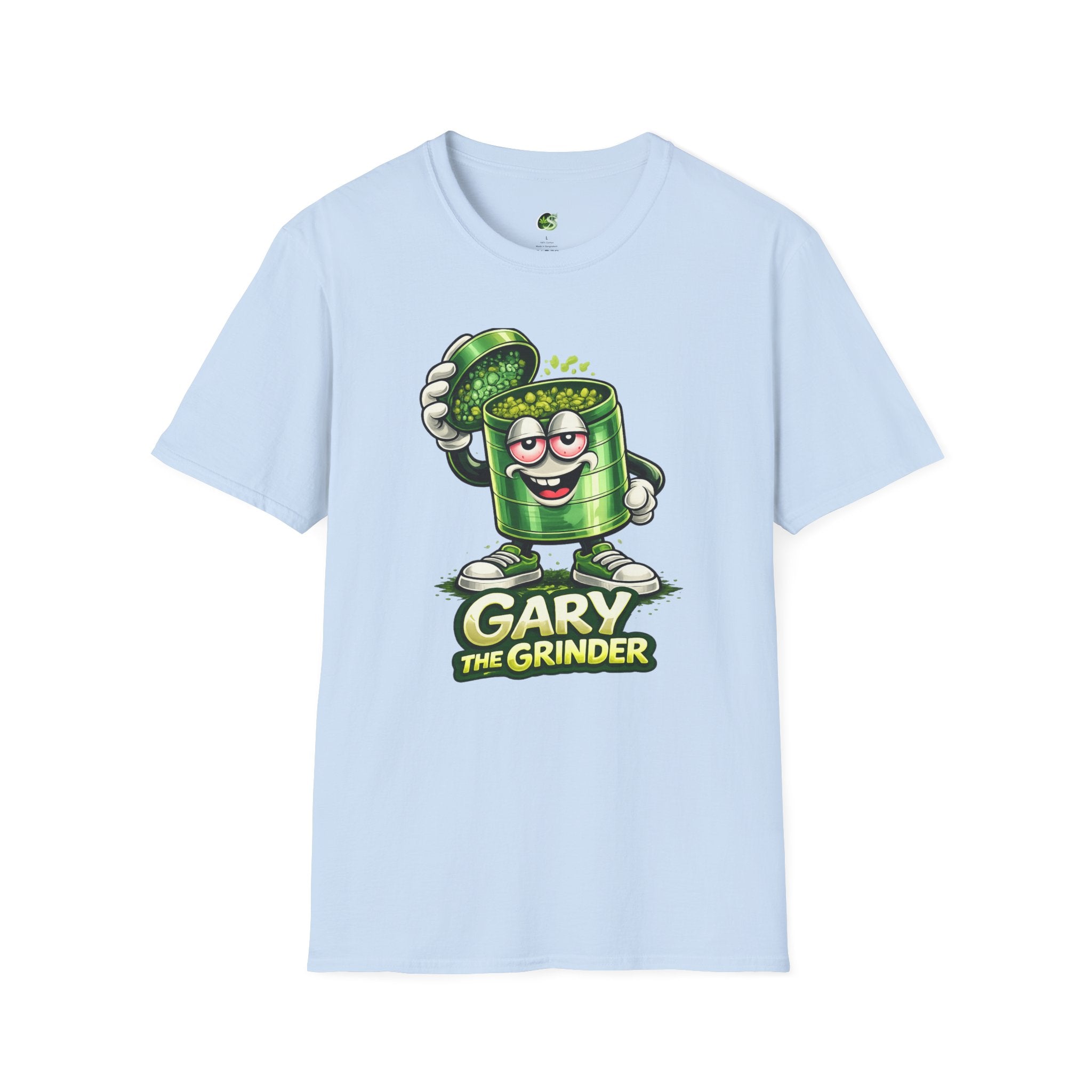 Gary the Grinder T-Shirt – Funny Cartoon Herb Grinder Tee