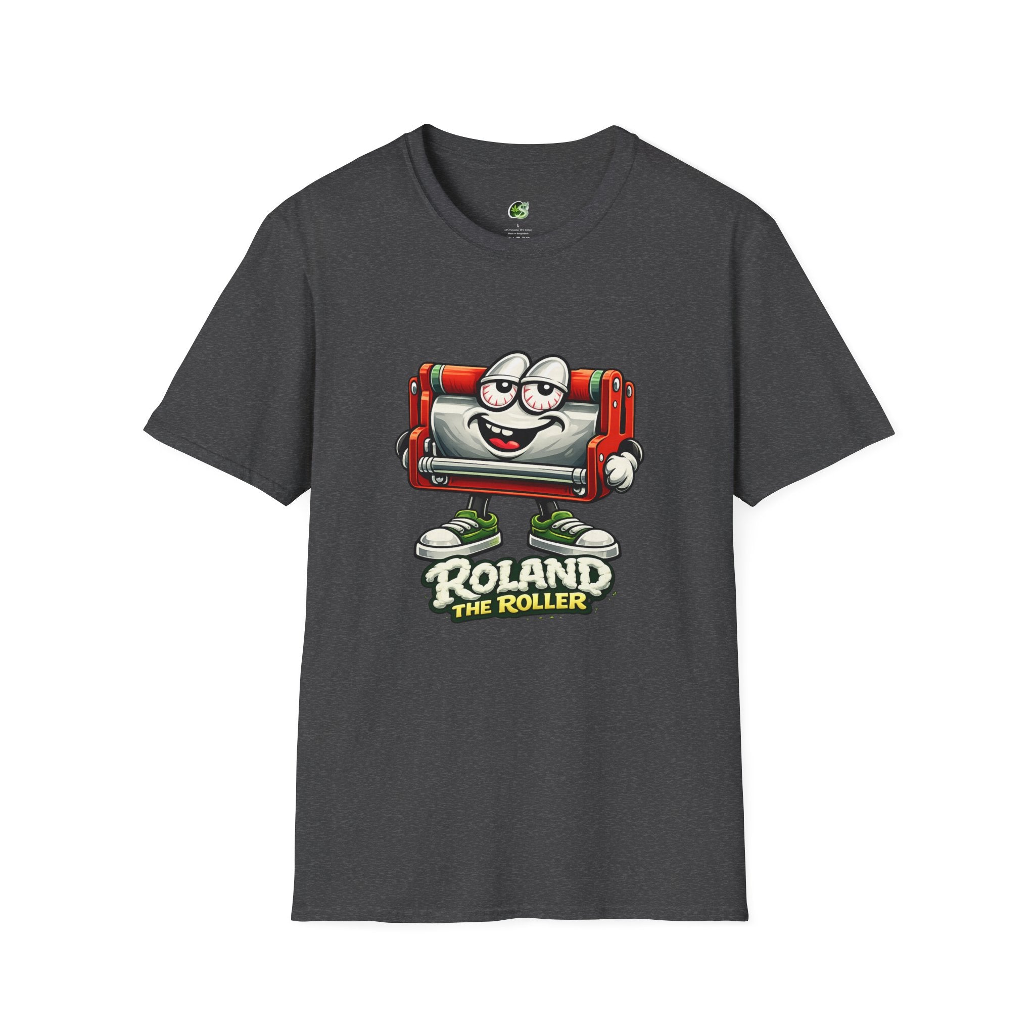 Roland the Roller Cartoon T-Shirt — Funny Retro Roller Character Tee