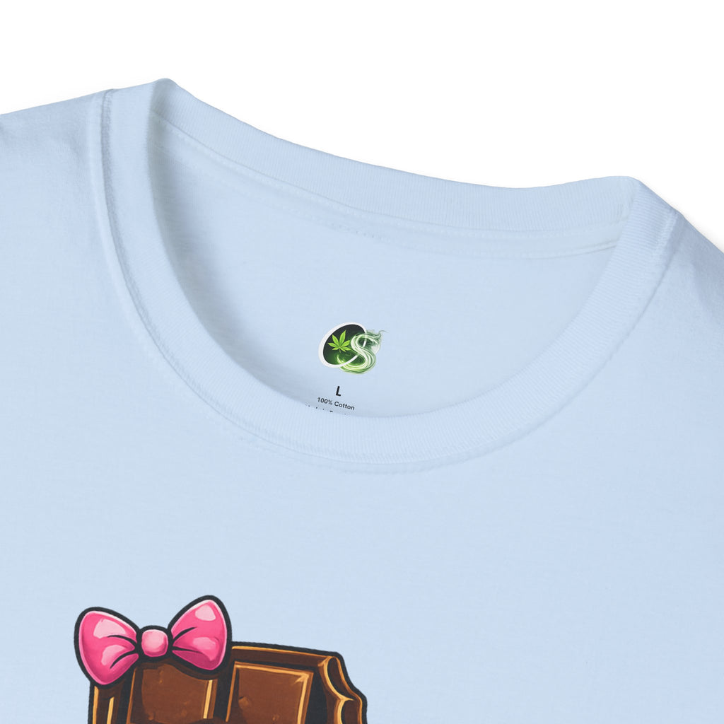 Esther the Edible Chocolate Bar T-Shirt — Cute Cartoon Candy Graphic Tee