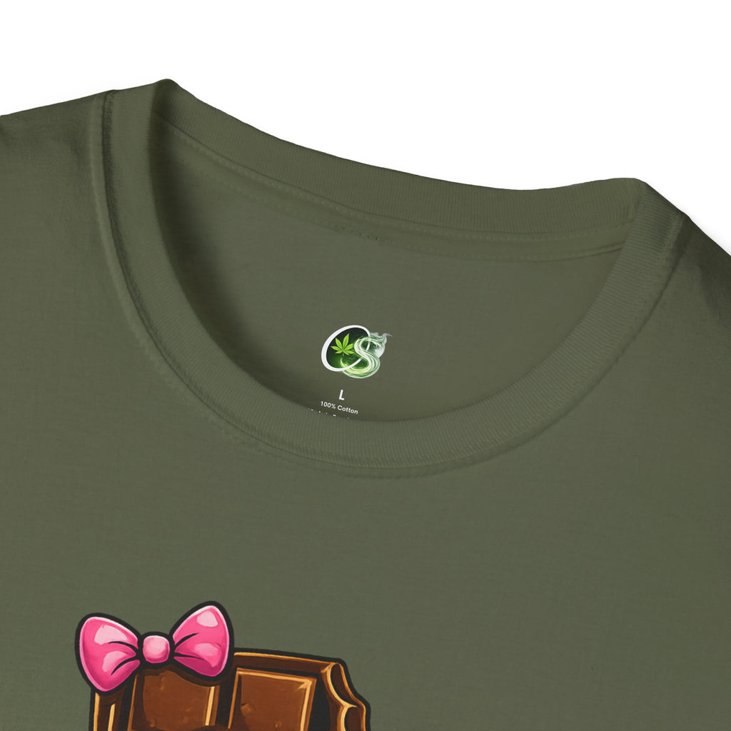Esther the Edible Chocolate Bar T-Shirt — Cute Cartoon Candy Graphic Tee