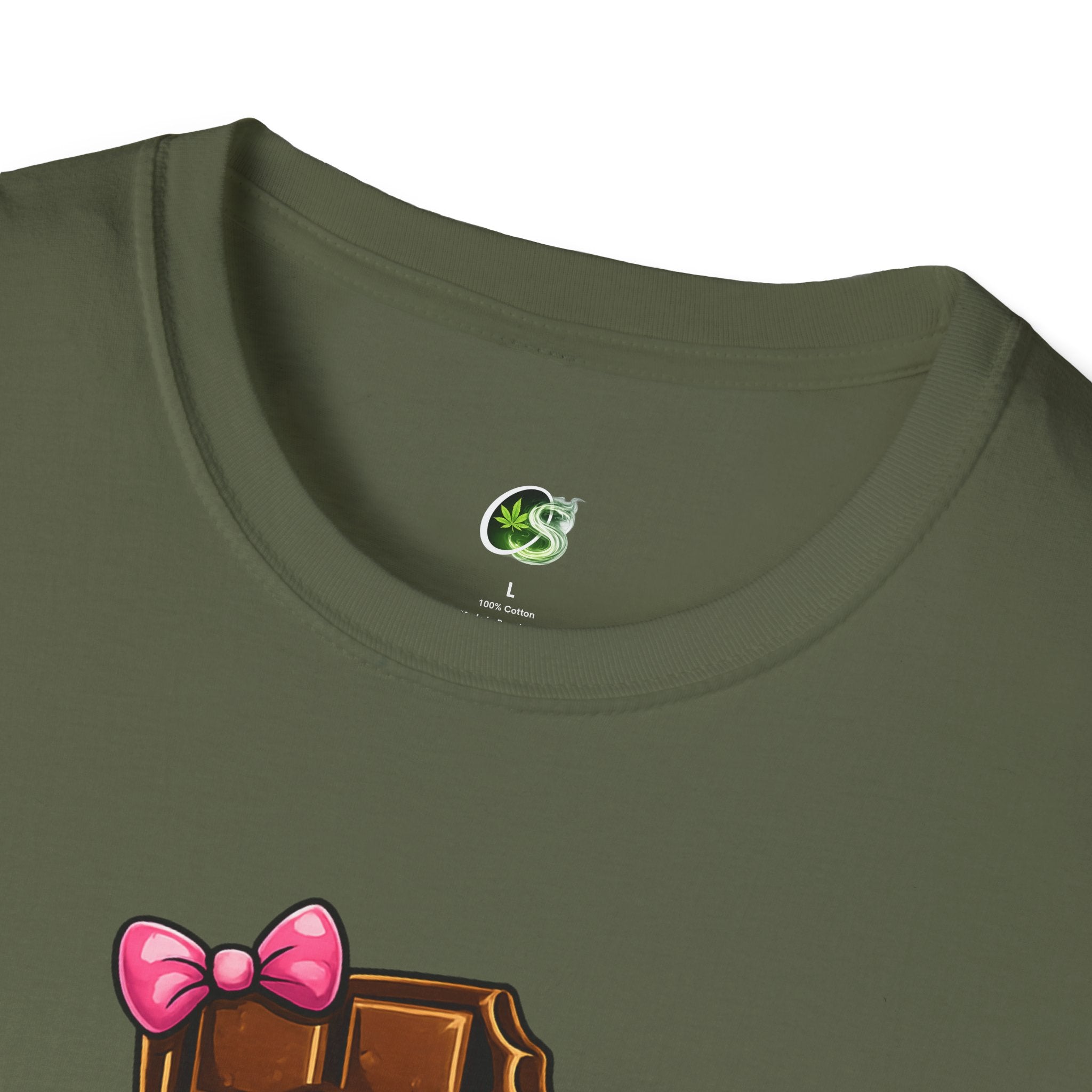 Esther the Edible Chocolate Bar T-Shirt — Cute Cartoon Candy Graphic Tee