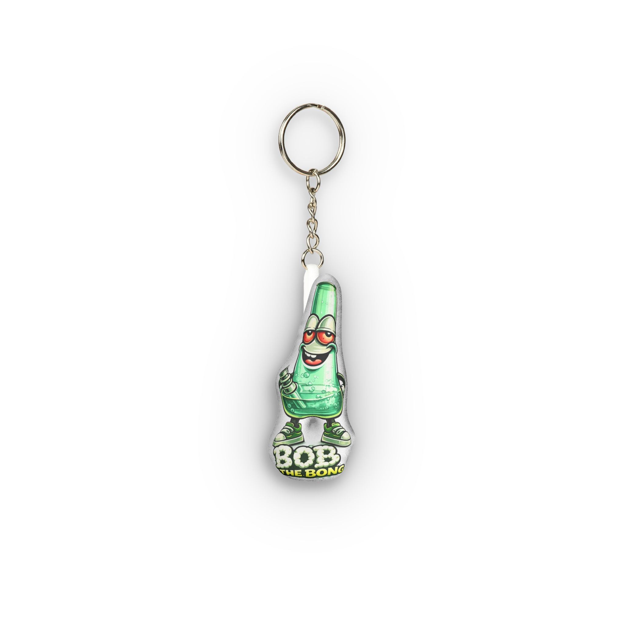 Custom Mini Plush Keychain — Personalized Shape Soft Keyring (Bob Design)