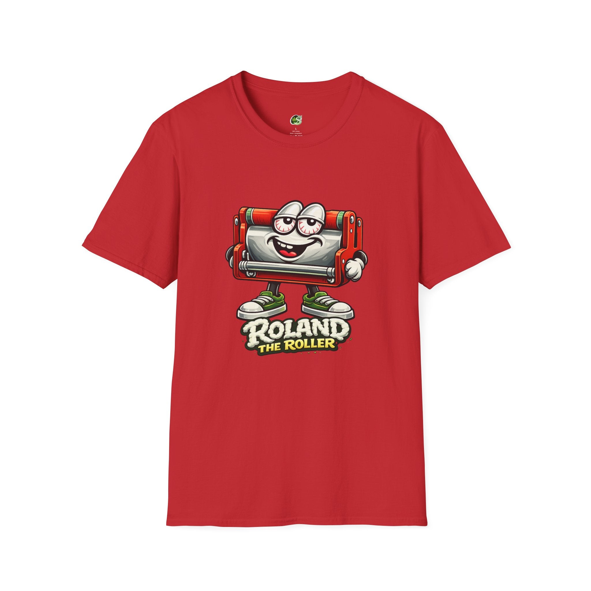 Roland the Roller Cartoon T-Shirt — Funny Retro Roller Character Tee