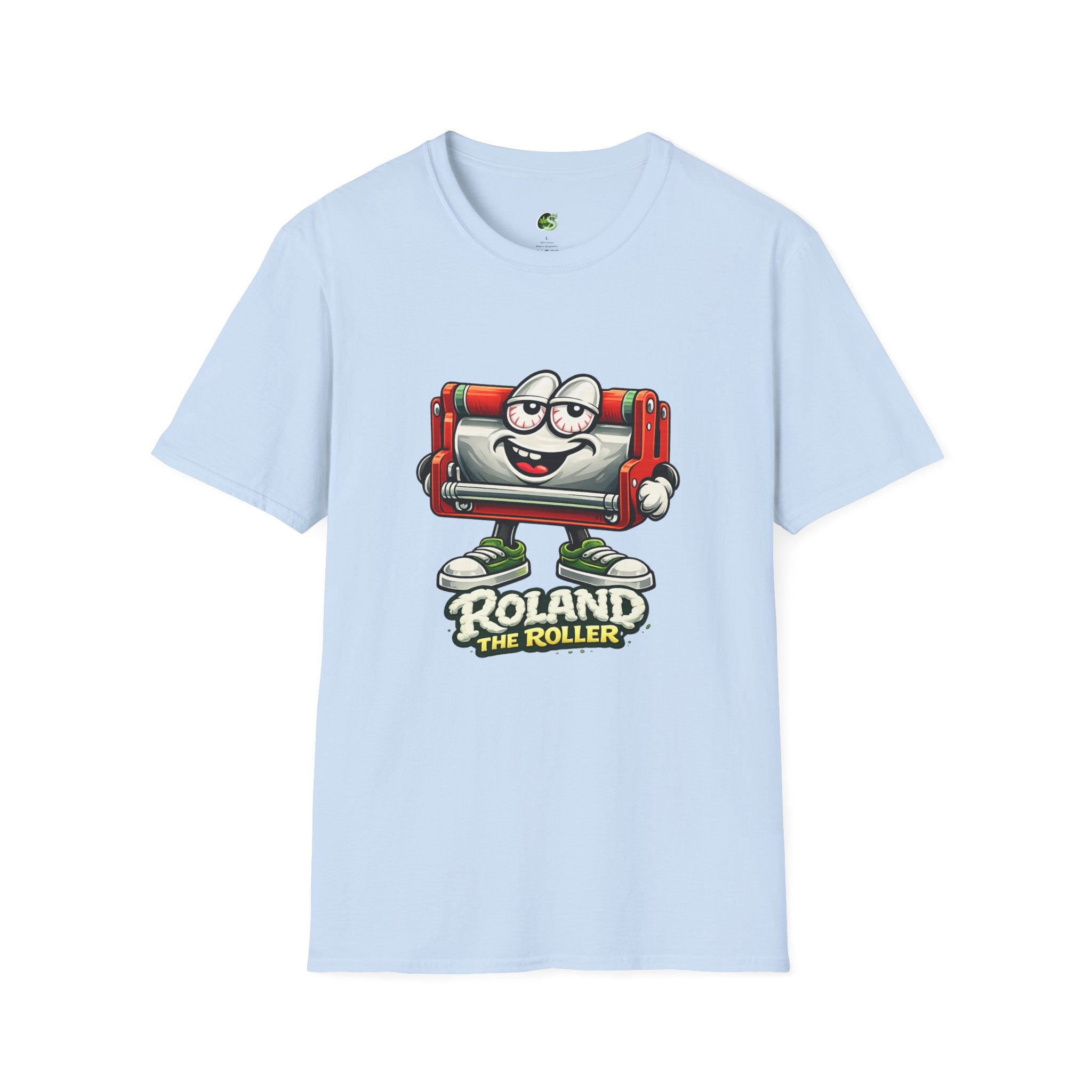 Roland the Roller Cartoon T-Shirt — Funny Retro Roller Character Tee