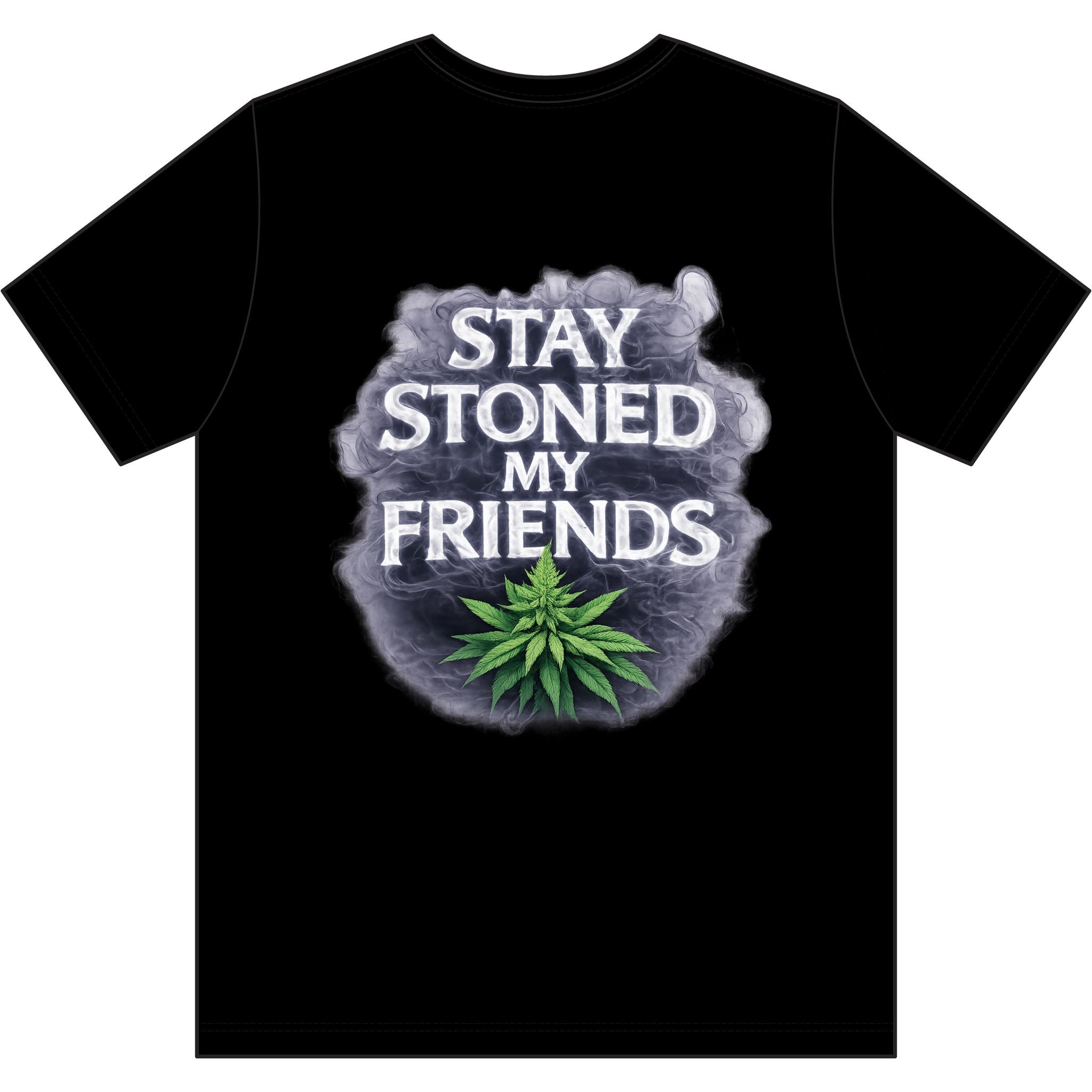 Stay Stoned My Friends Tee — Stx Chong Chicanoline Graphic T-Shirt