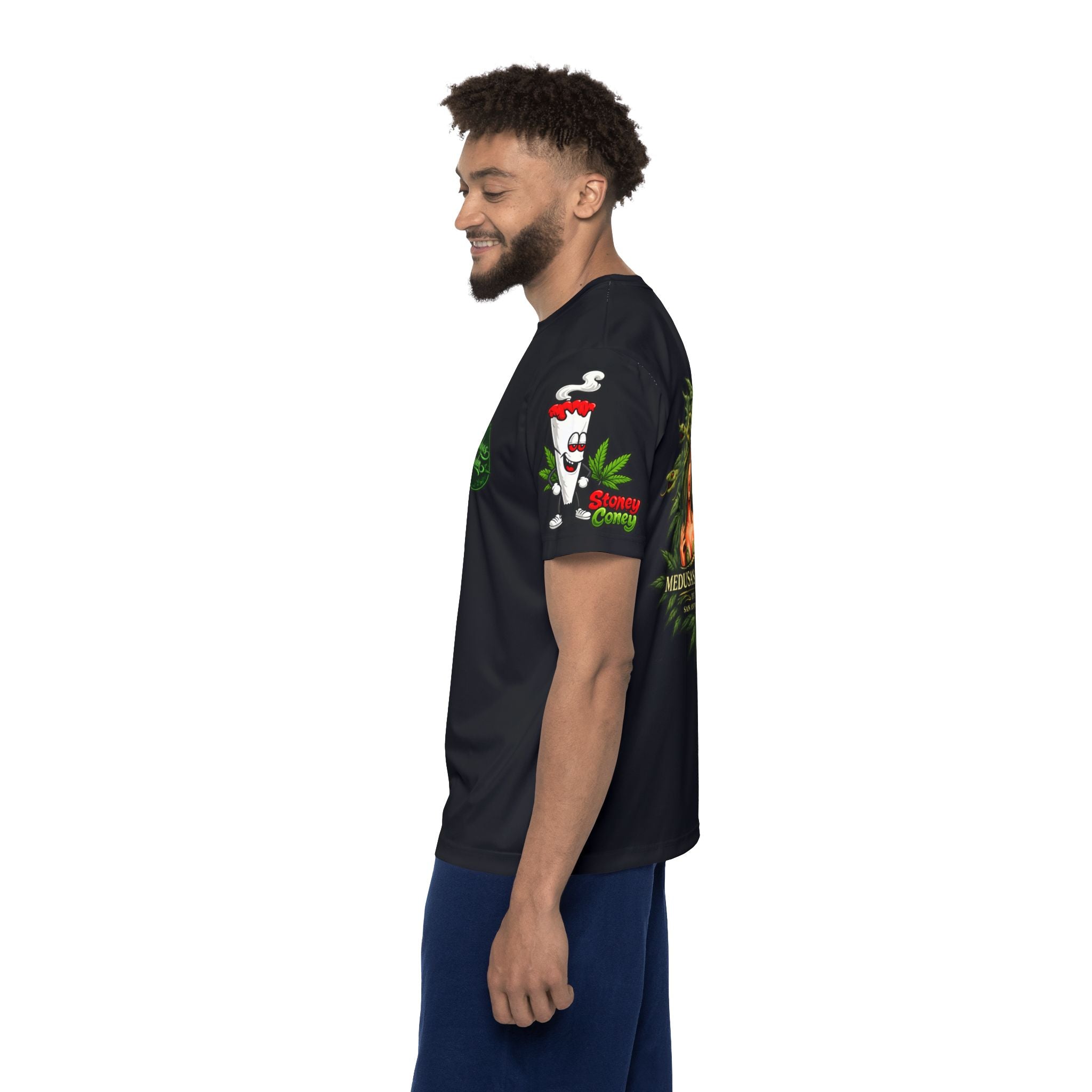 Medusa's Garden Sports Jersey — Botanical Medusa Graphic Tee