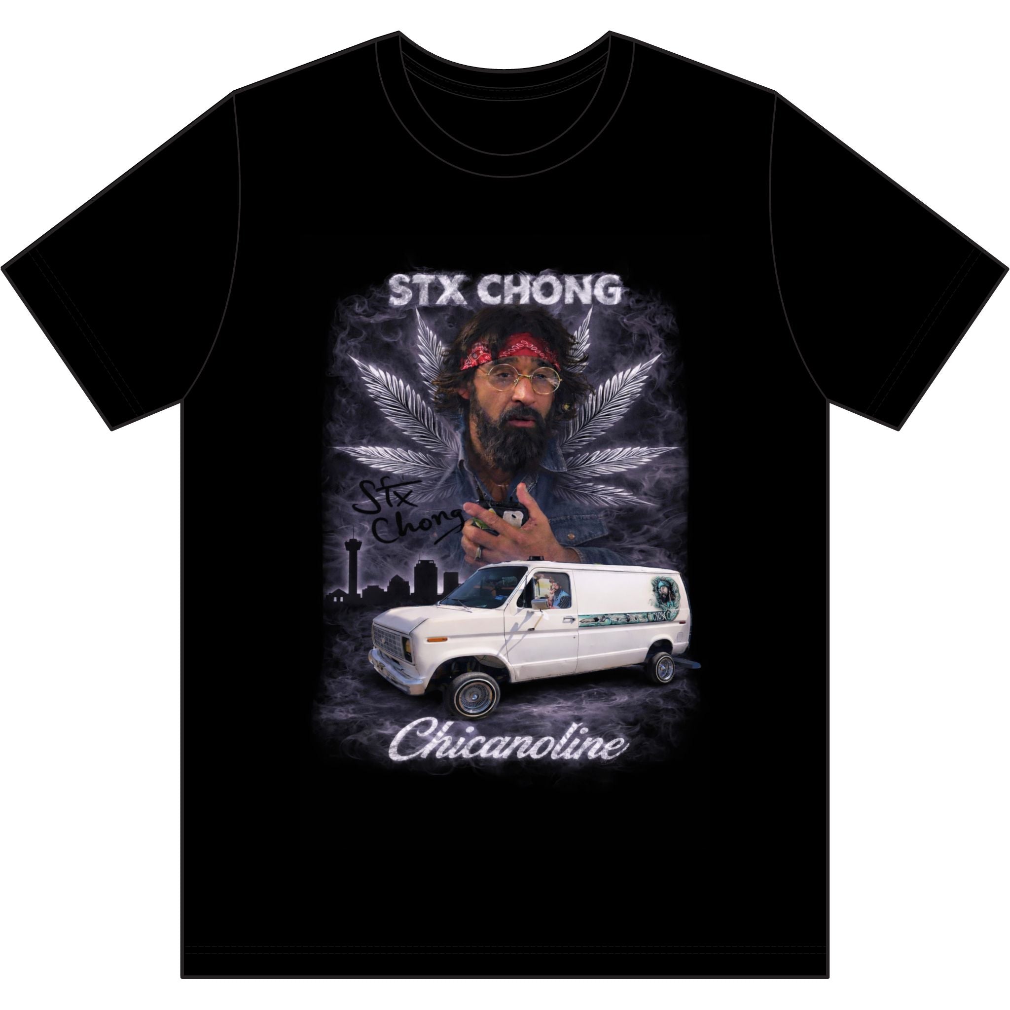 Stay Stoned My Friends Tee — Stx Chong Chicanoline Graphic T-Shirt