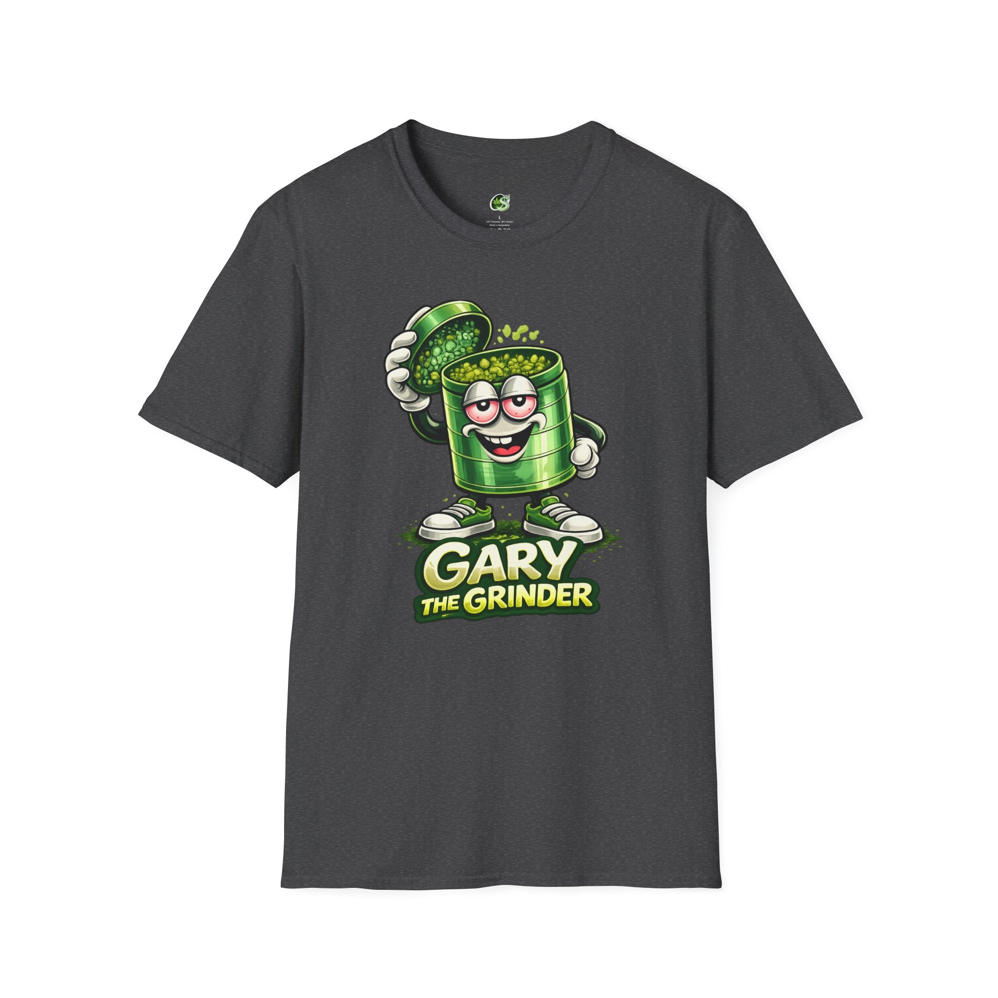 Gary the Grinder T-Shirt – Funny Cartoon Herb Grinder Tee