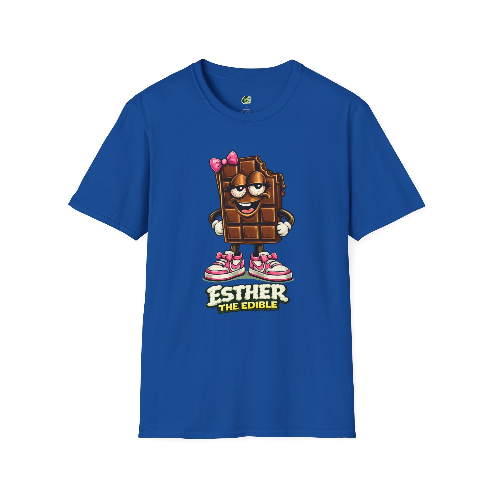 Esther the Edible Chocolate Bar T-Shirt — Cute Cartoon Candy Graphic Tee