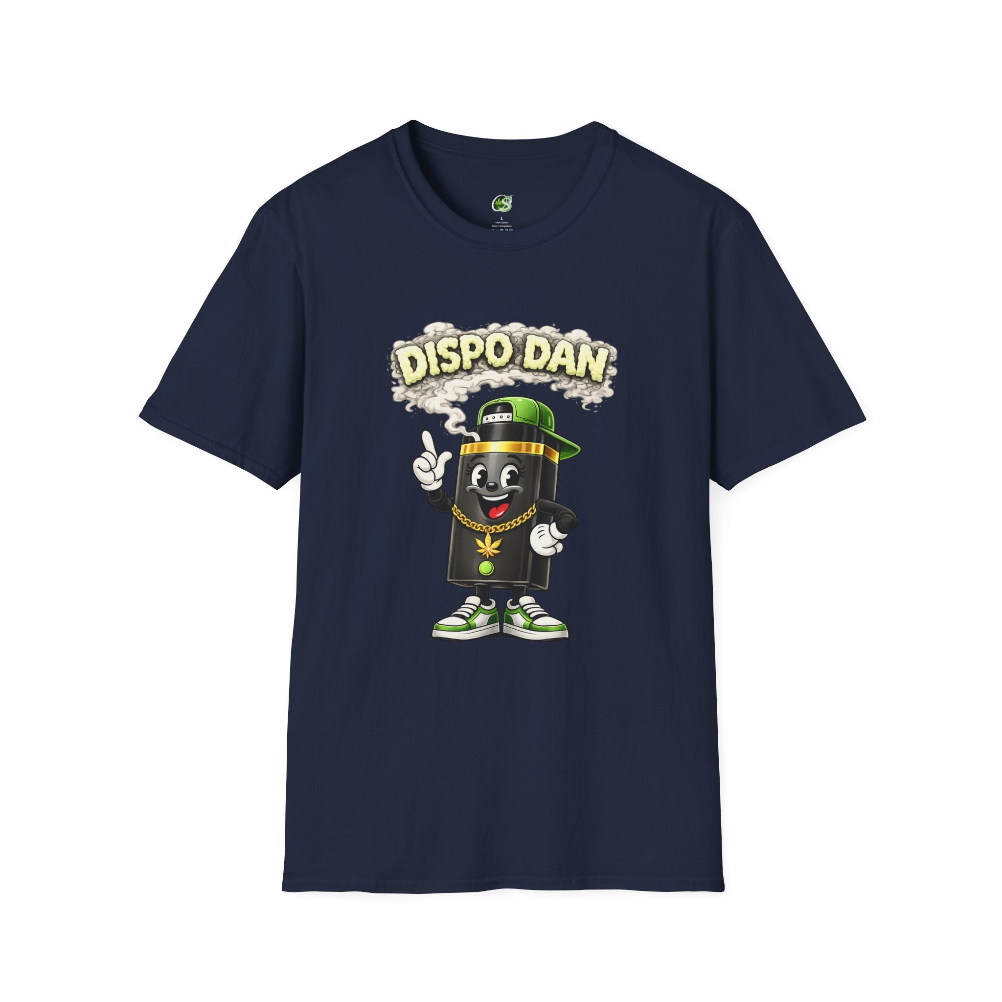 Dispensary Cartoon T-Shirt – "Dispo Dan" Smokable Can Graphic