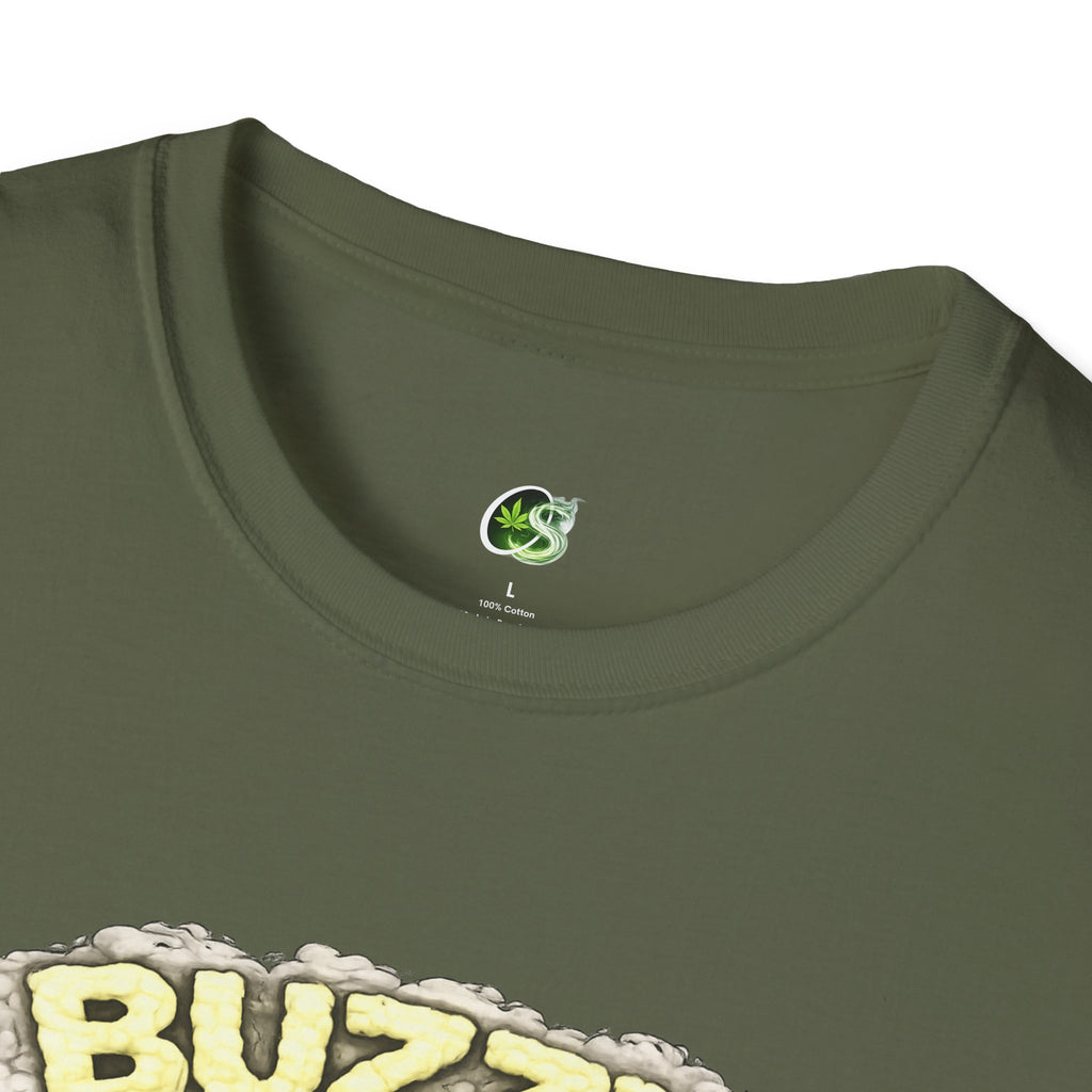 Buzzy the Blunt Graphic T-Shirt — Retro Cartoon Cannabis Tee