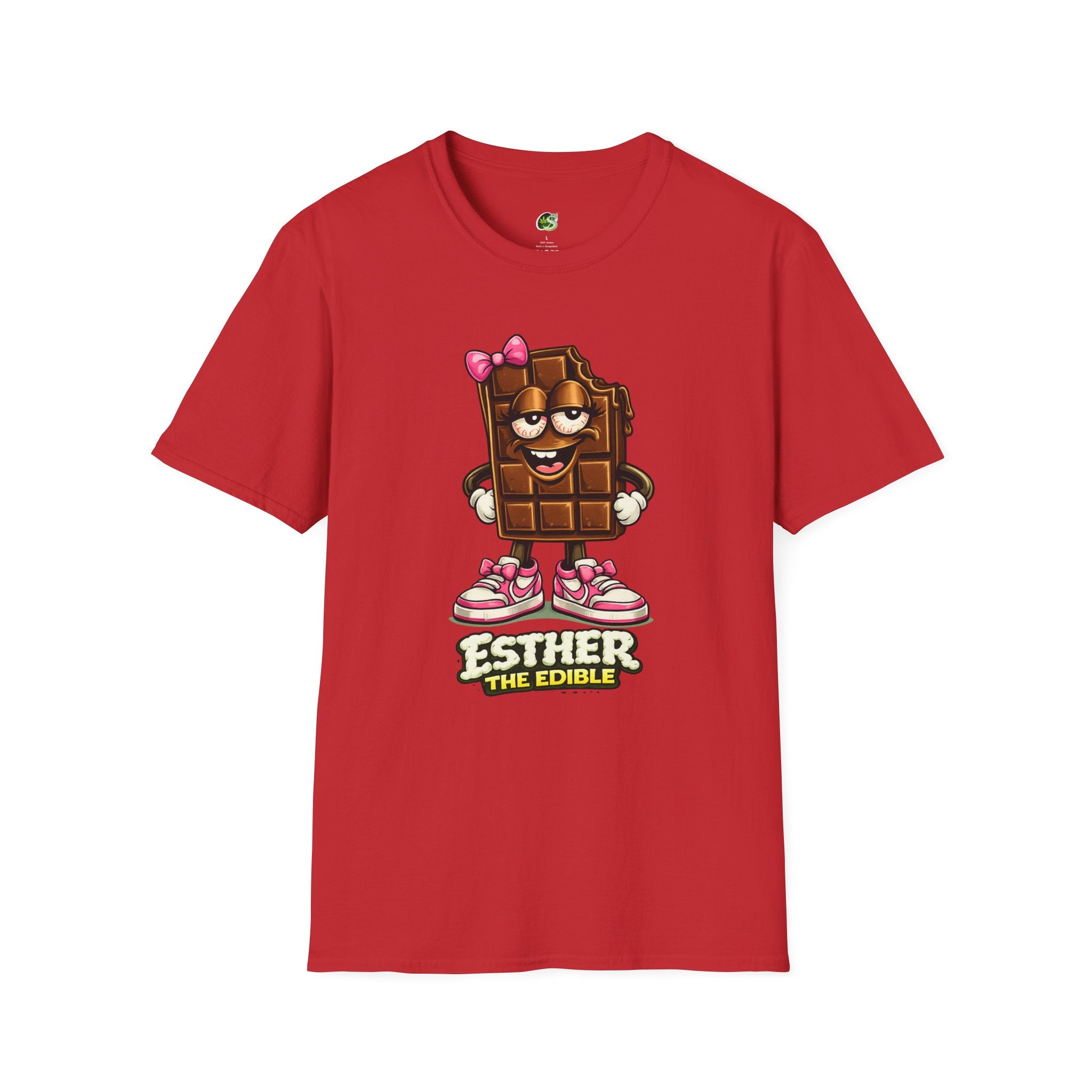Esther the Edible Chocolate Bar T-Shirt — Cute Cartoon Candy Graphic Tee