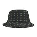 Green Vine Pattern Bucket Hat — All-Over Print Casual Sun Hat