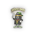 Dispo Dan Shaped Pillow — Cartoon Cannabis Can Cushion