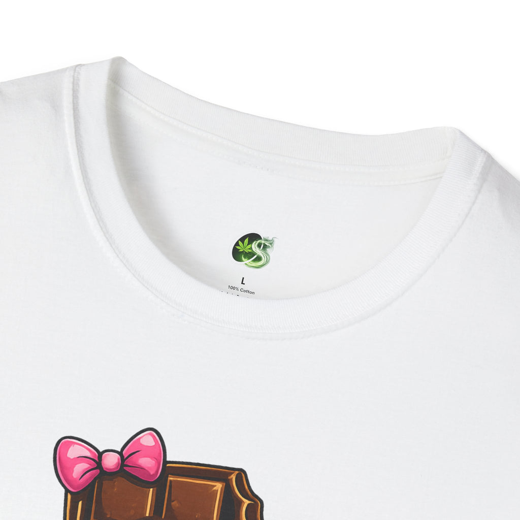 Esther the Edible Chocolate Bar T-Shirt — Cute Cartoon Candy Graphic Tee