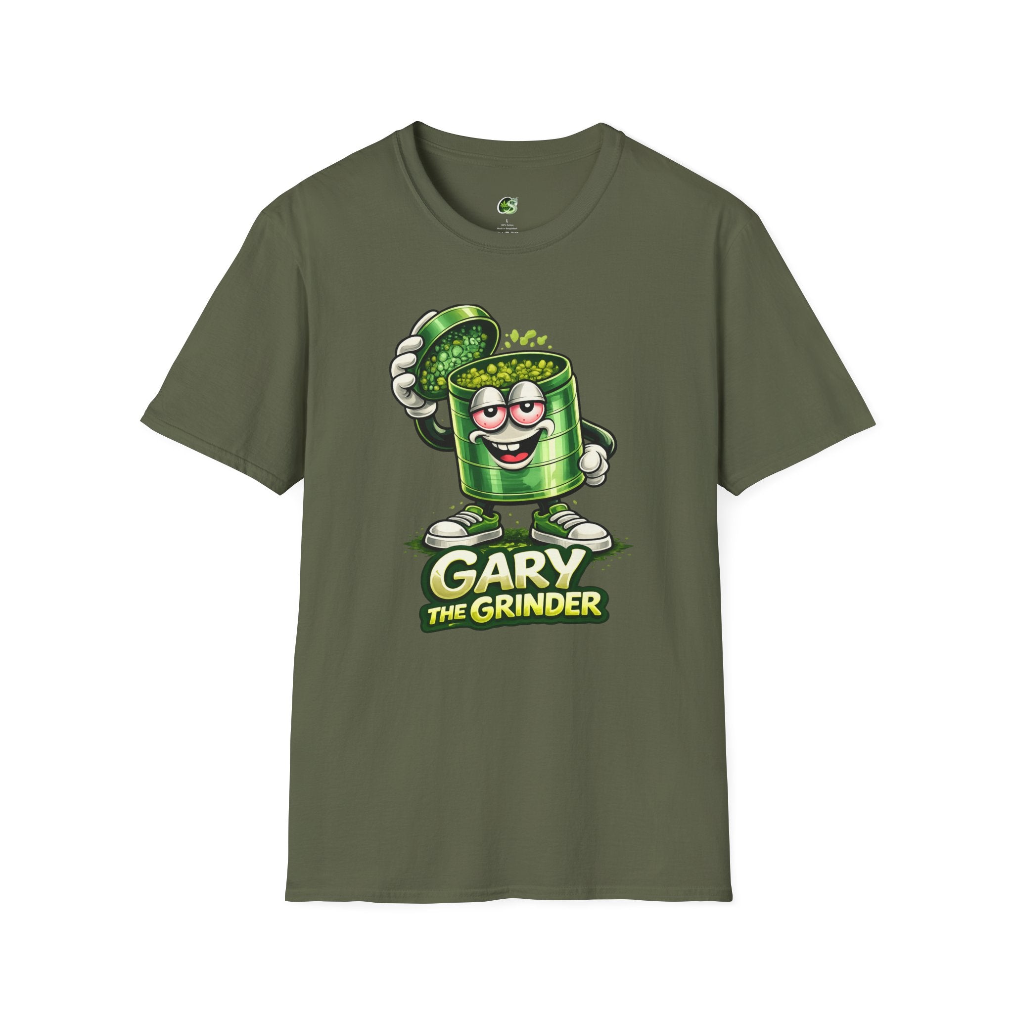 Gary the Grinder T-Shirt – Funny Cartoon Herb Grinder Tee