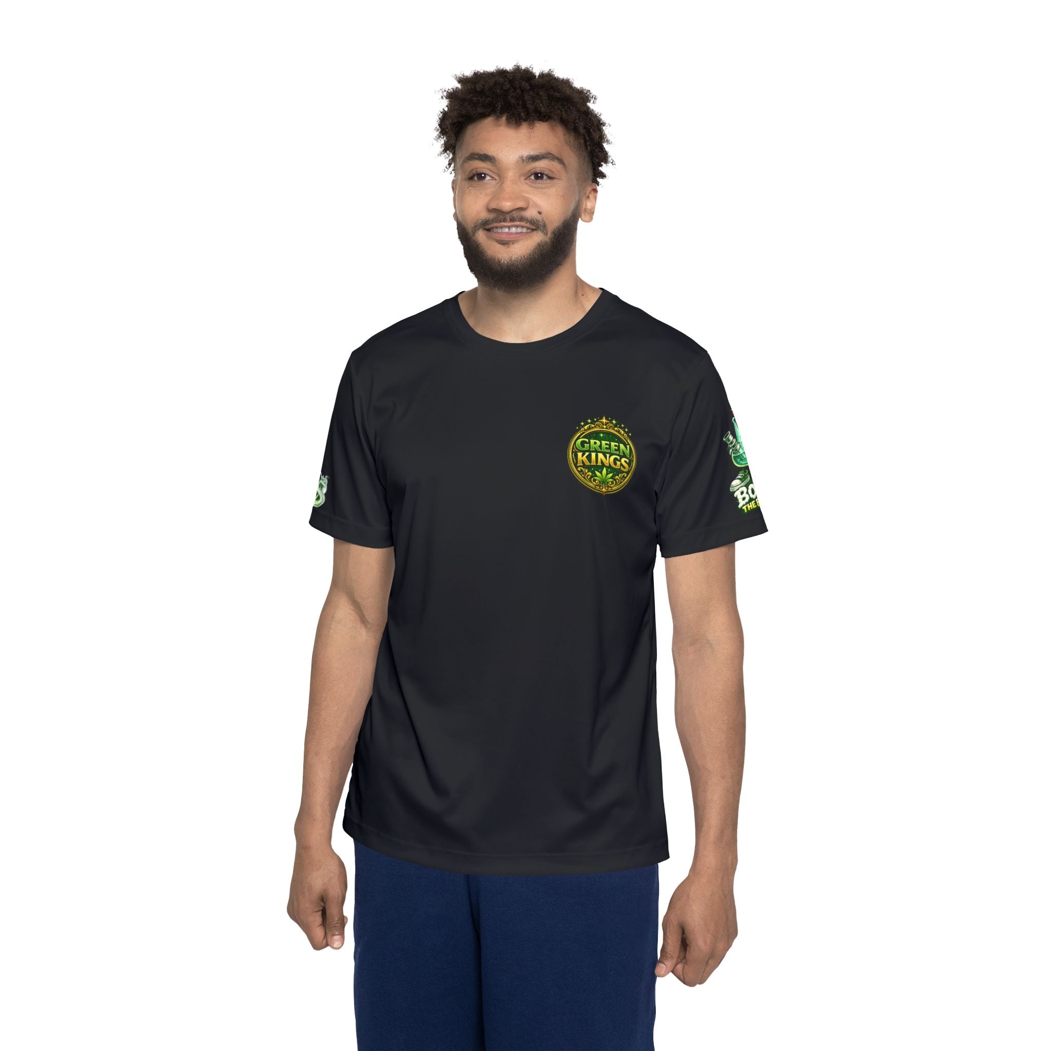 Green Kings Sports Jersey — Men's Graphic Athletic Tee