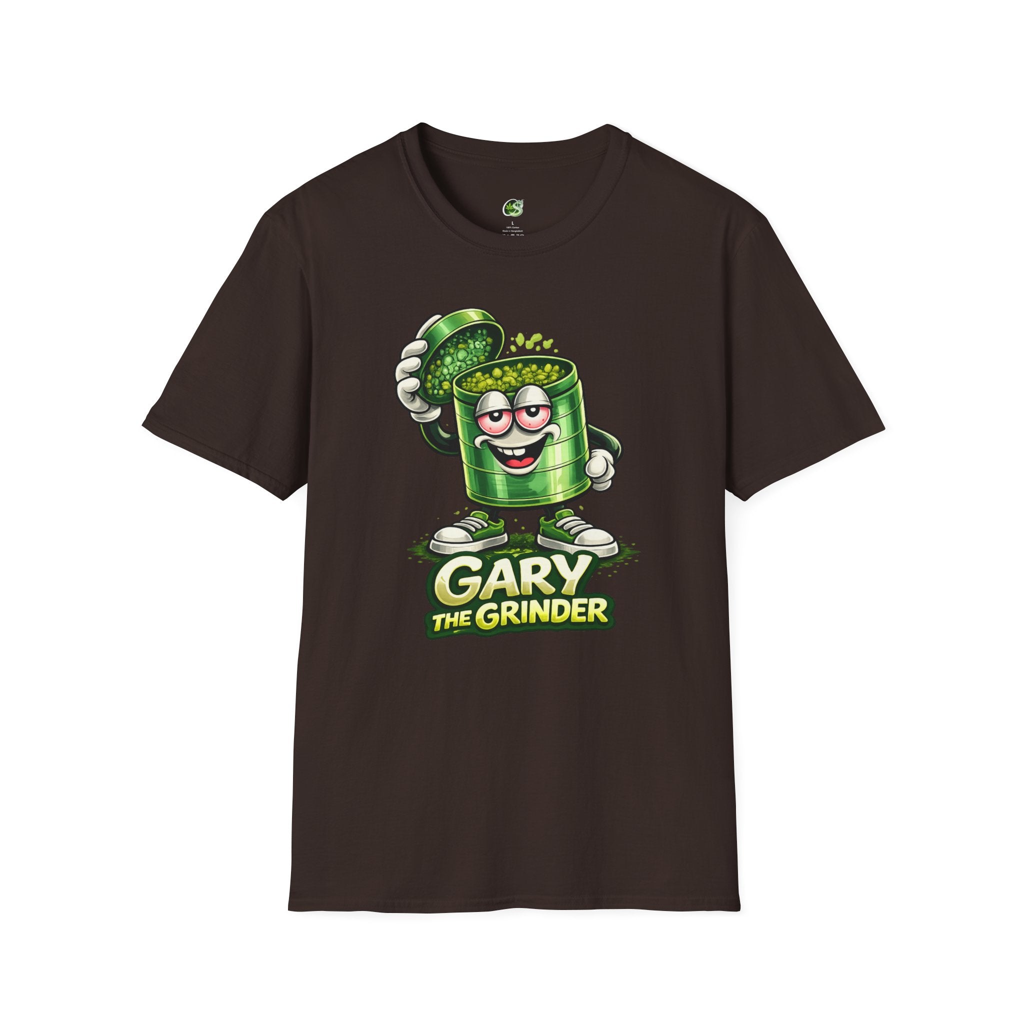 Gary the Grinder T-Shirt – Funny Cartoon Herb Grinder Tee