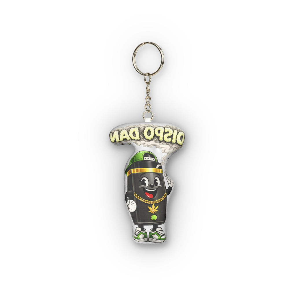 Custom Shape Mini Plush Keychain — Dispo Dan Character Plush Keychain
