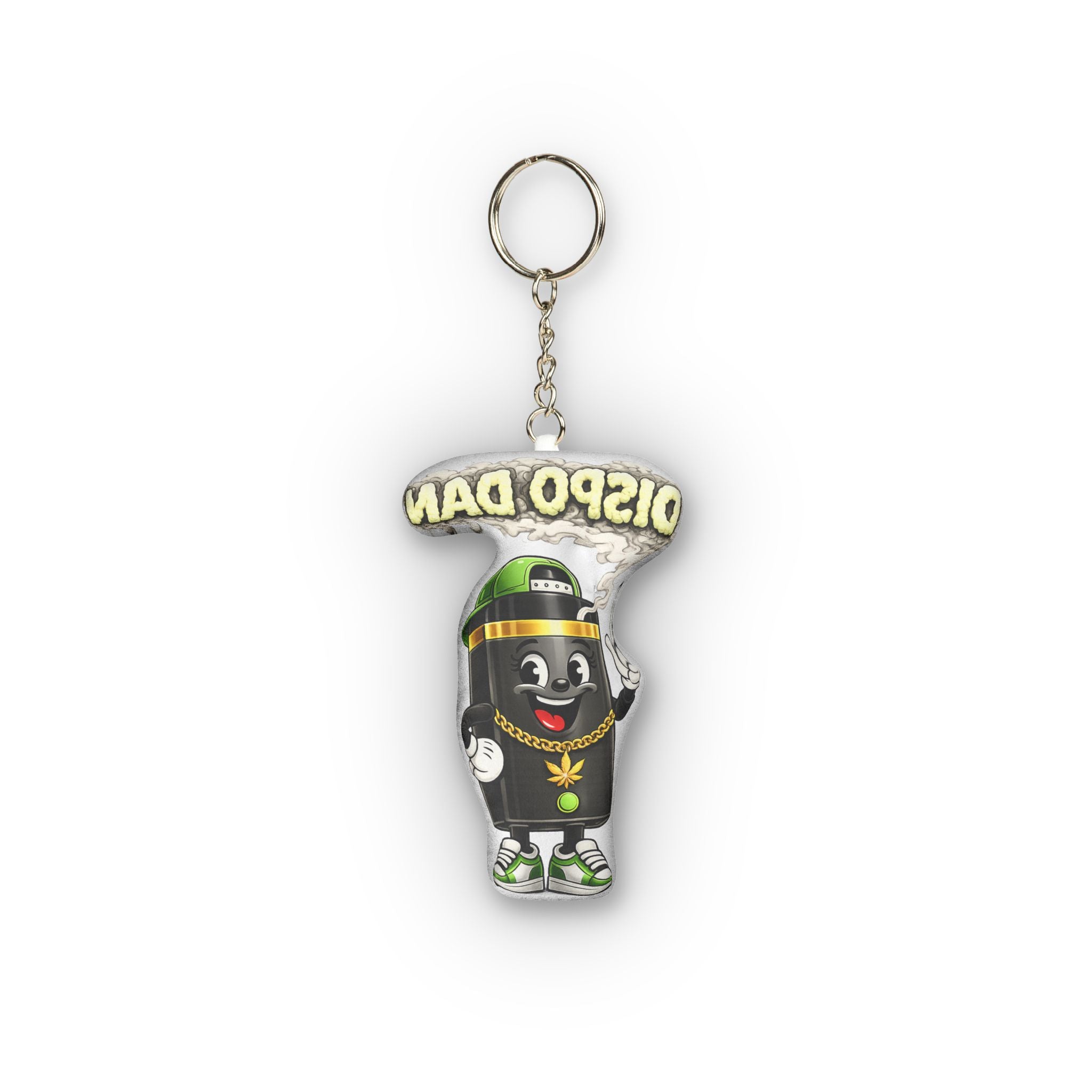 Custom Shape Mini Plush Keychain — Dispo Dan Character Plush Keychain