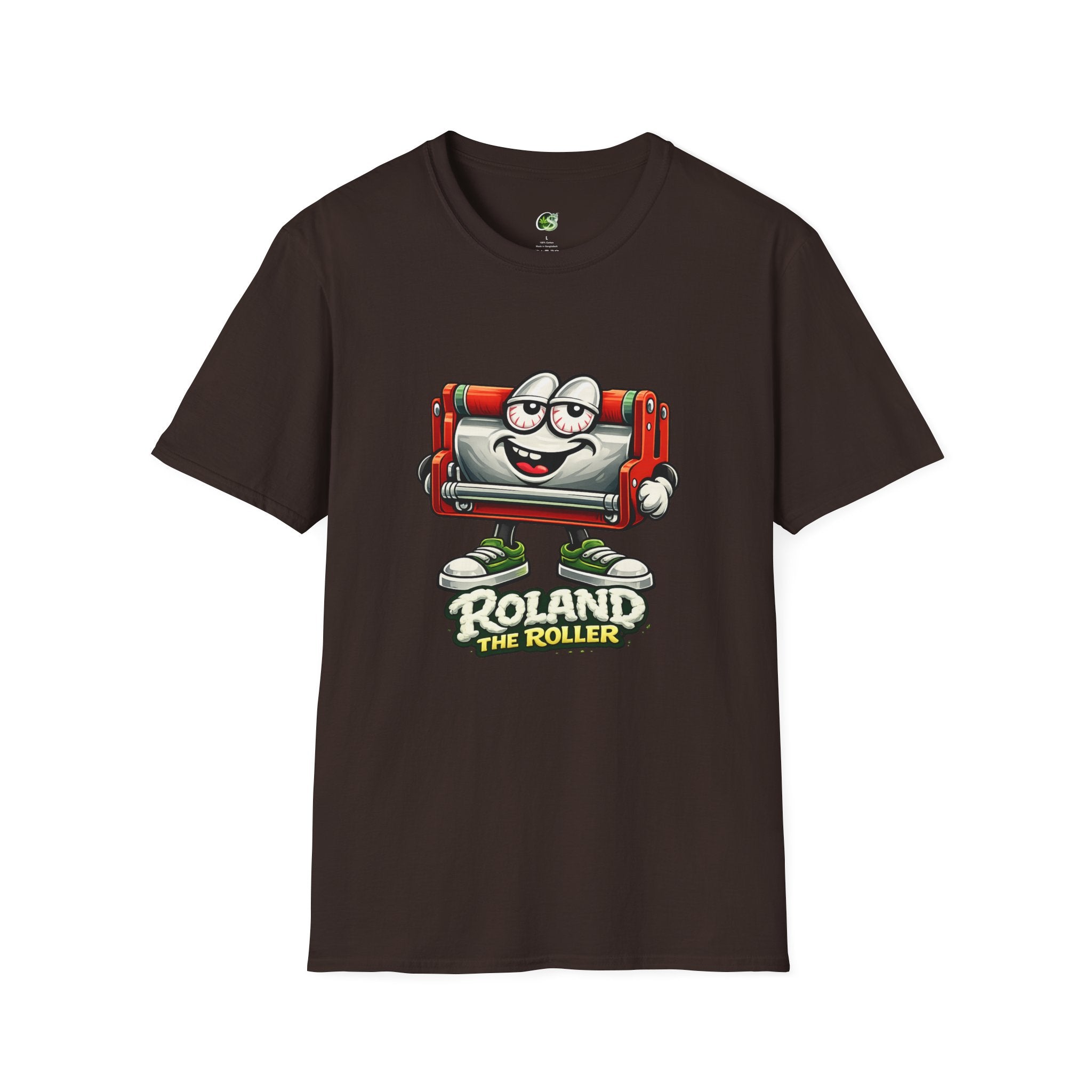 Roland the Roller Cartoon T-Shirt — Funny Retro Roller Character Tee