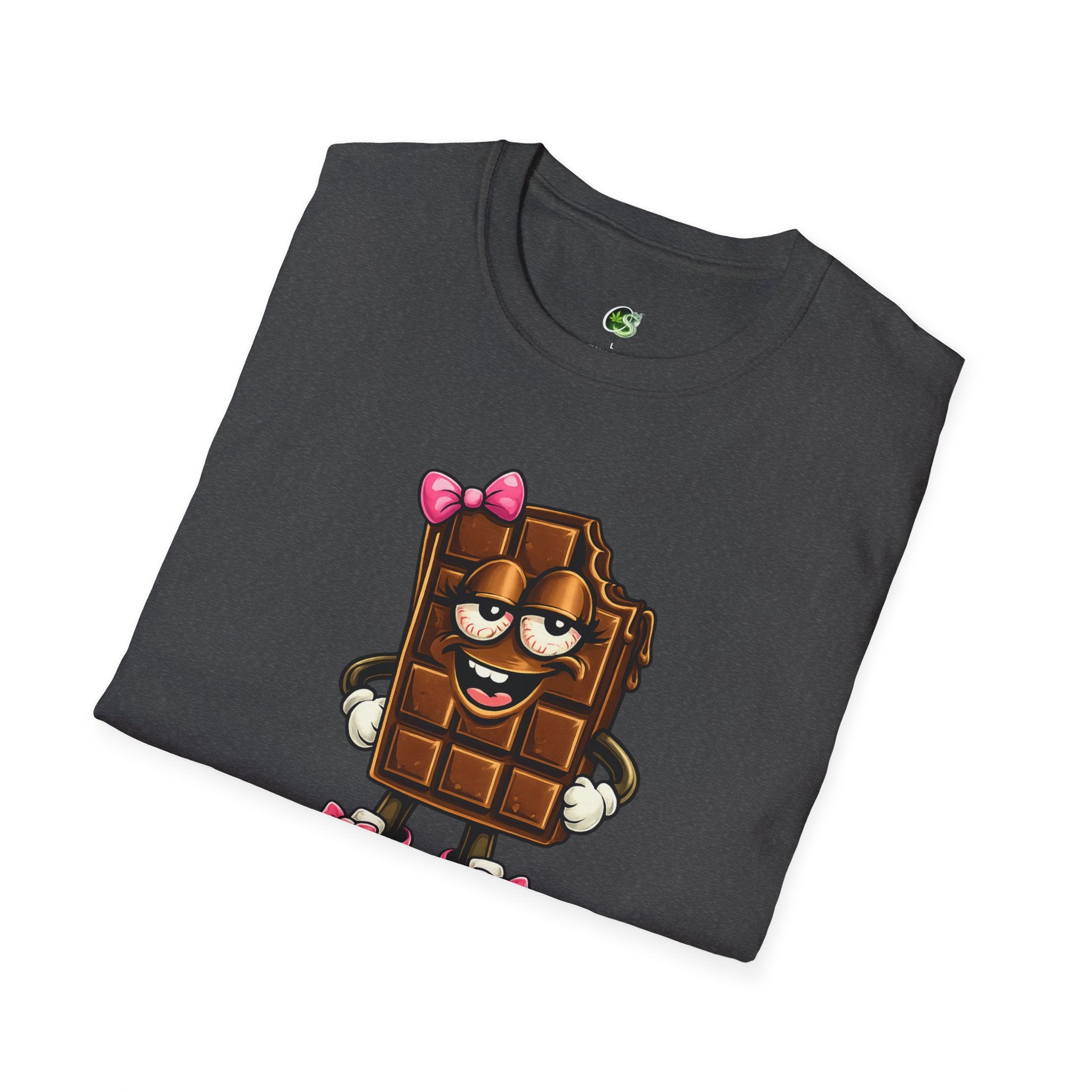 Esther the Edible Chocolate Bar T-Shirt — Cute Cartoon Candy Graphic Tee