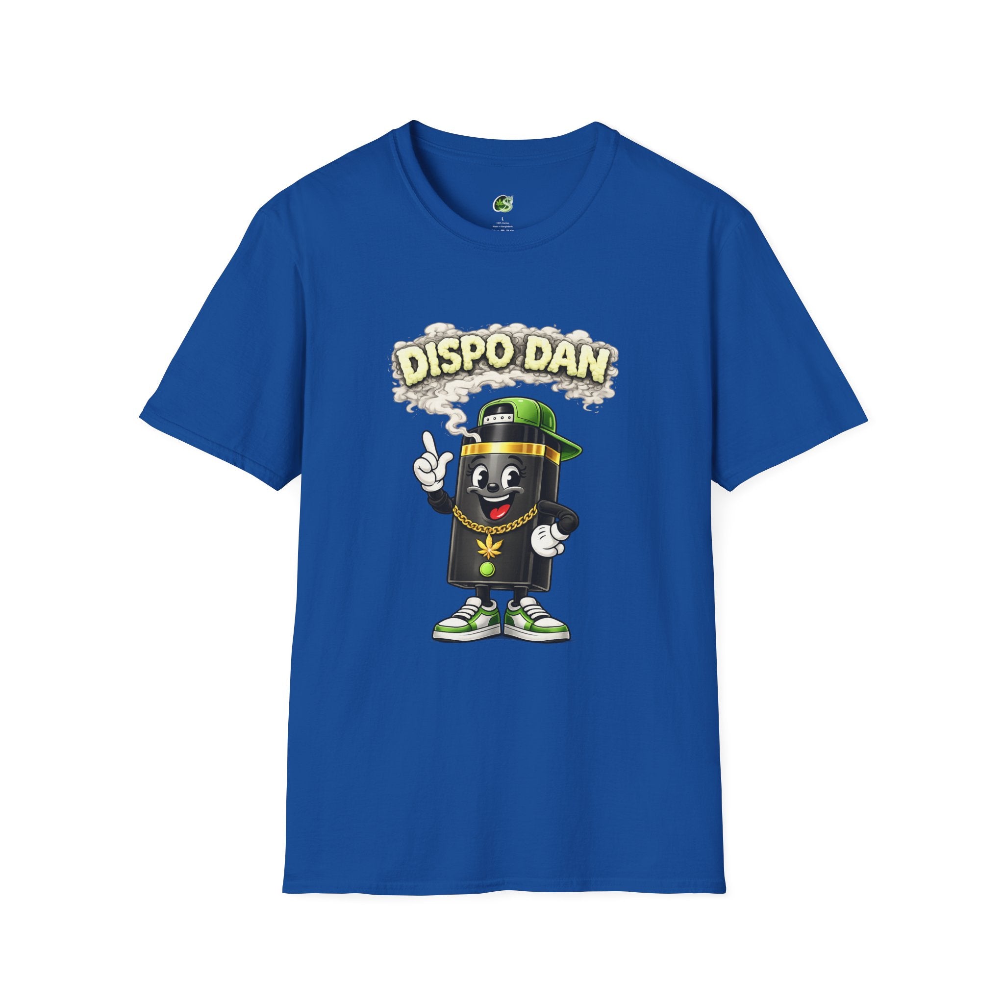 Dispensary Cartoon T-Shirt – "Dispo Dan" Smokable Can Graphic