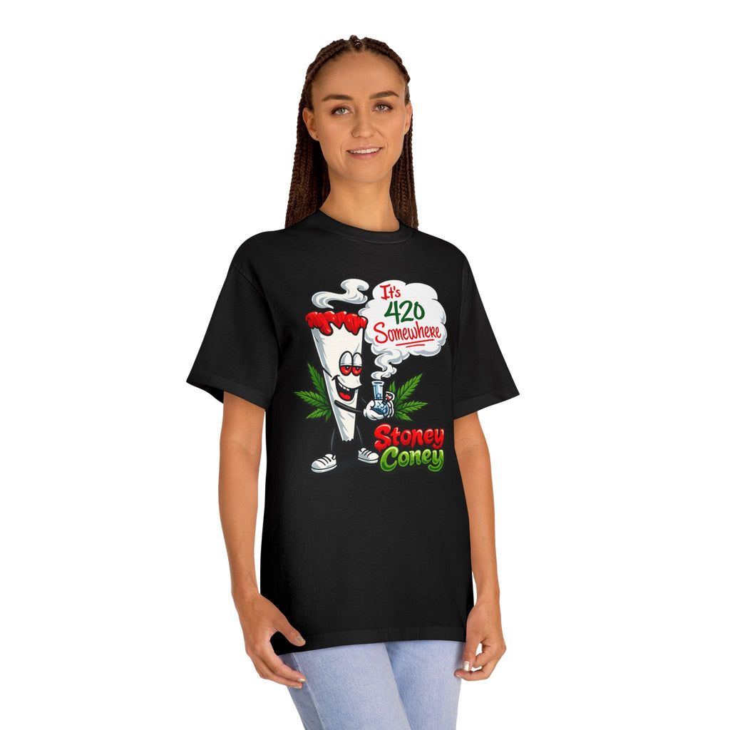 420 Stoner Tee — "It's 420 Somewhere" Cannabis Graphic Shirt
