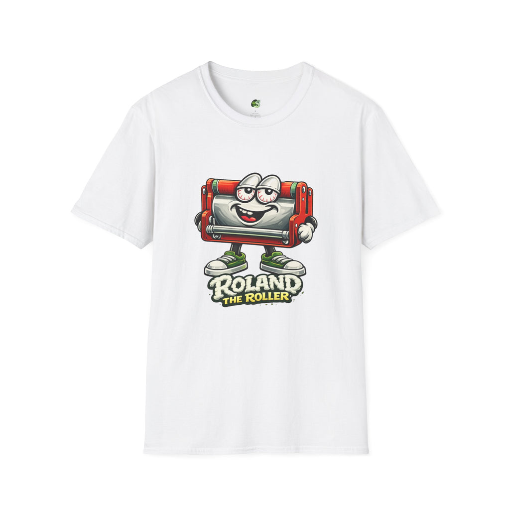 Roland the Roller Cartoon T-Shirt — Funny Retro Roller Character Tee