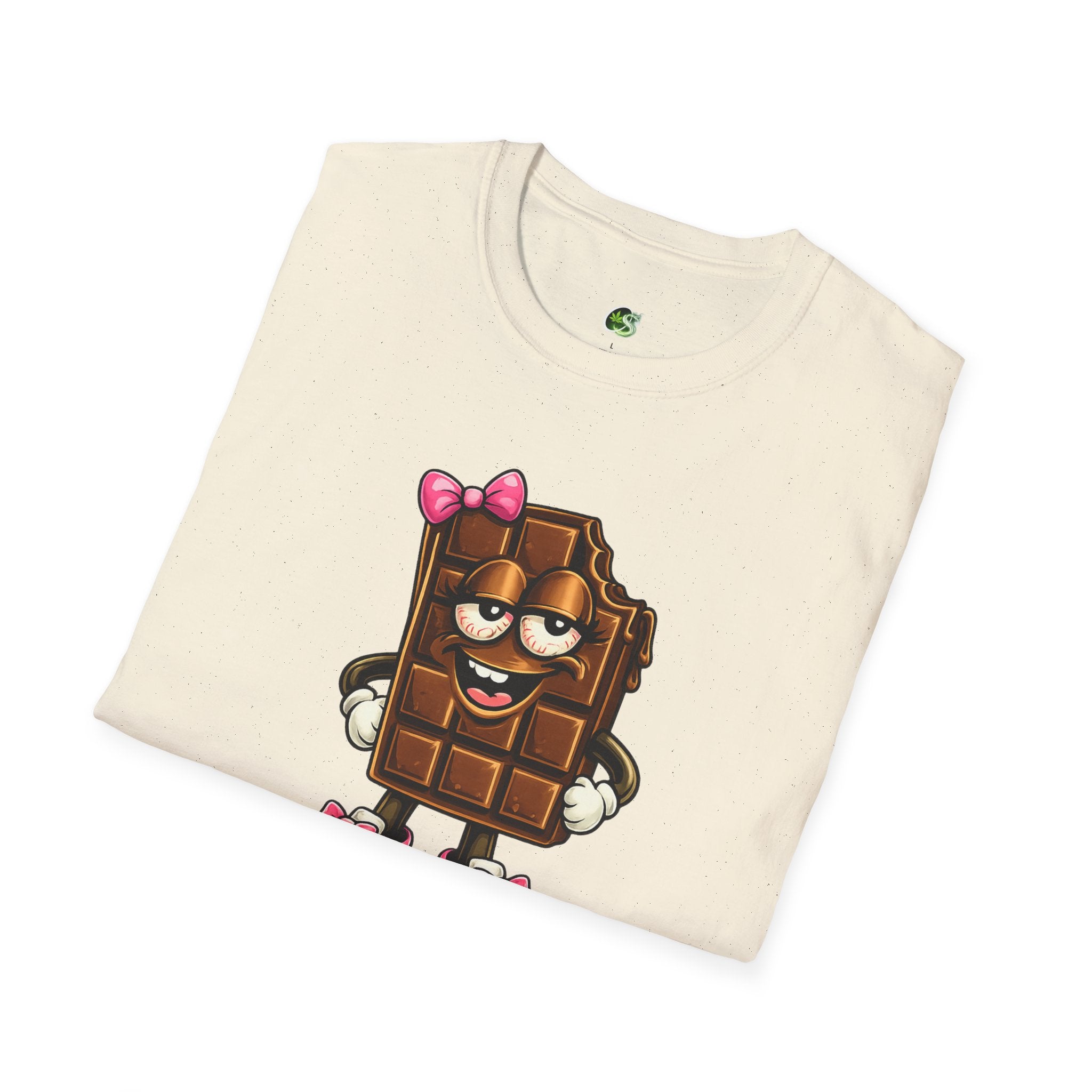 Esther the Edible Chocolate Bar T-Shirt — Cute Cartoon Candy Graphic Tee