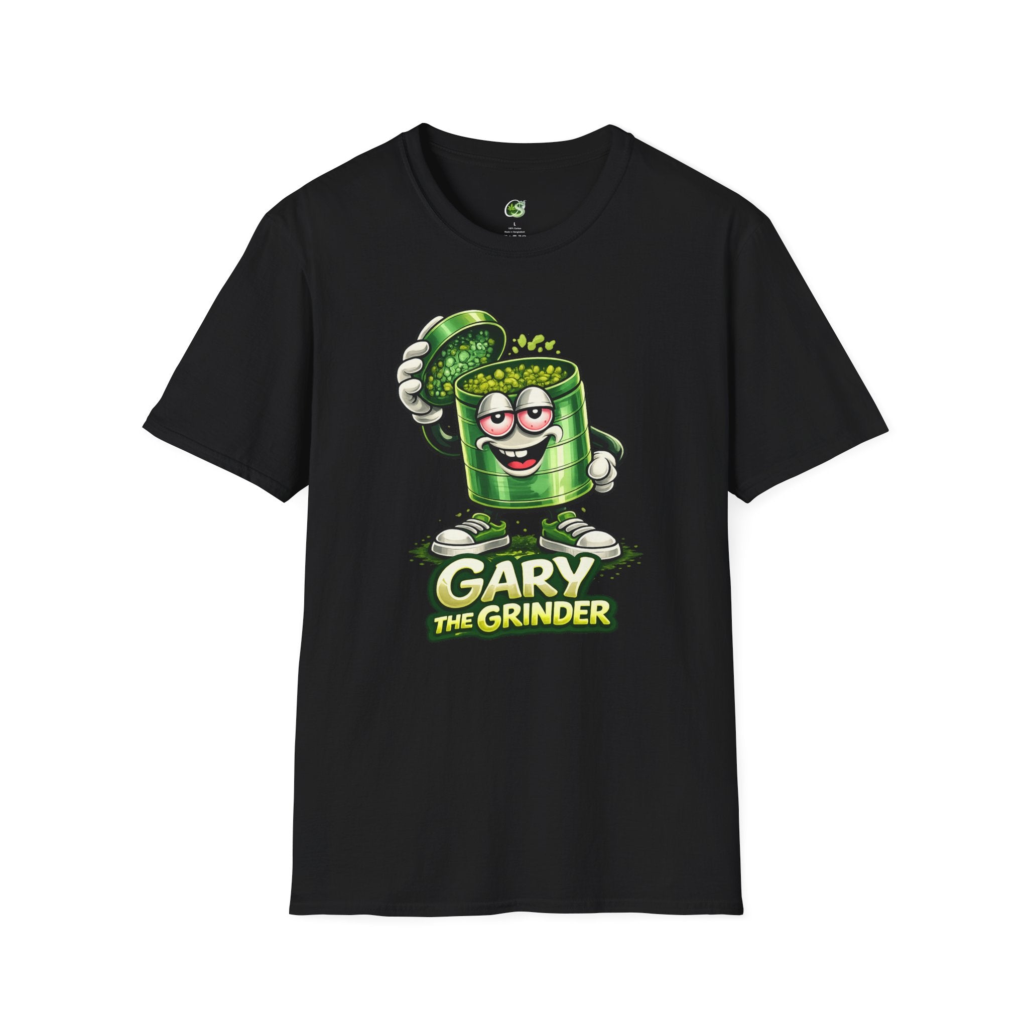 Gary the Grinder T-Shirt – Funny Cartoon Herb Grinder Tee
