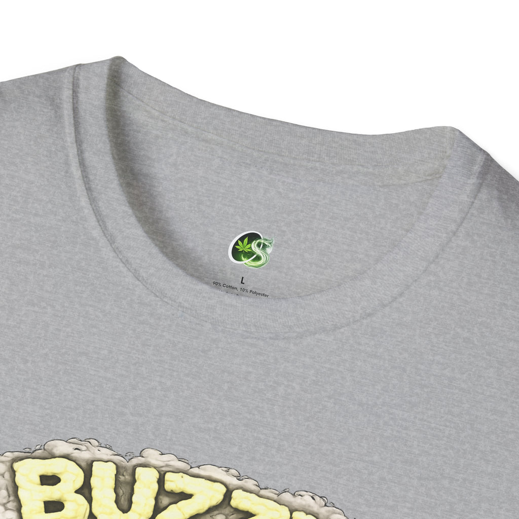 Buzzy the Blunt Graphic T-Shirt — Retro Cartoon Cannabis Tee