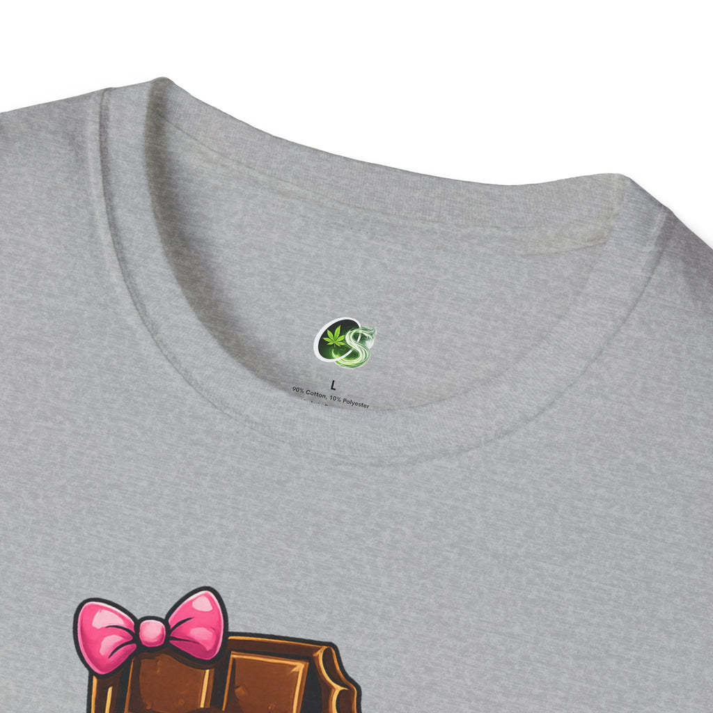 Esther the Edible Chocolate Bar T-Shirt — Cute Cartoon Candy Graphic Tee