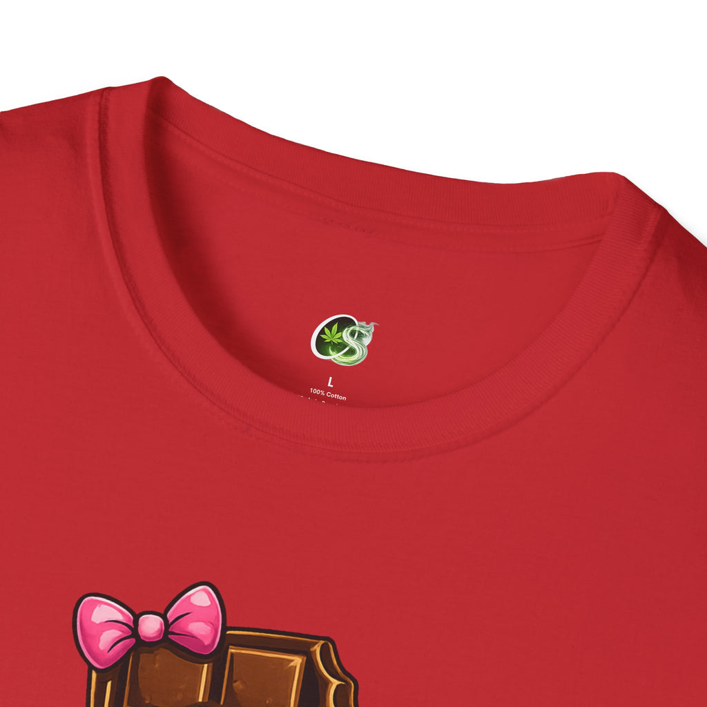 Esther the Edible Chocolate Bar T-Shirt — Cute Cartoon Candy Graphic Tee